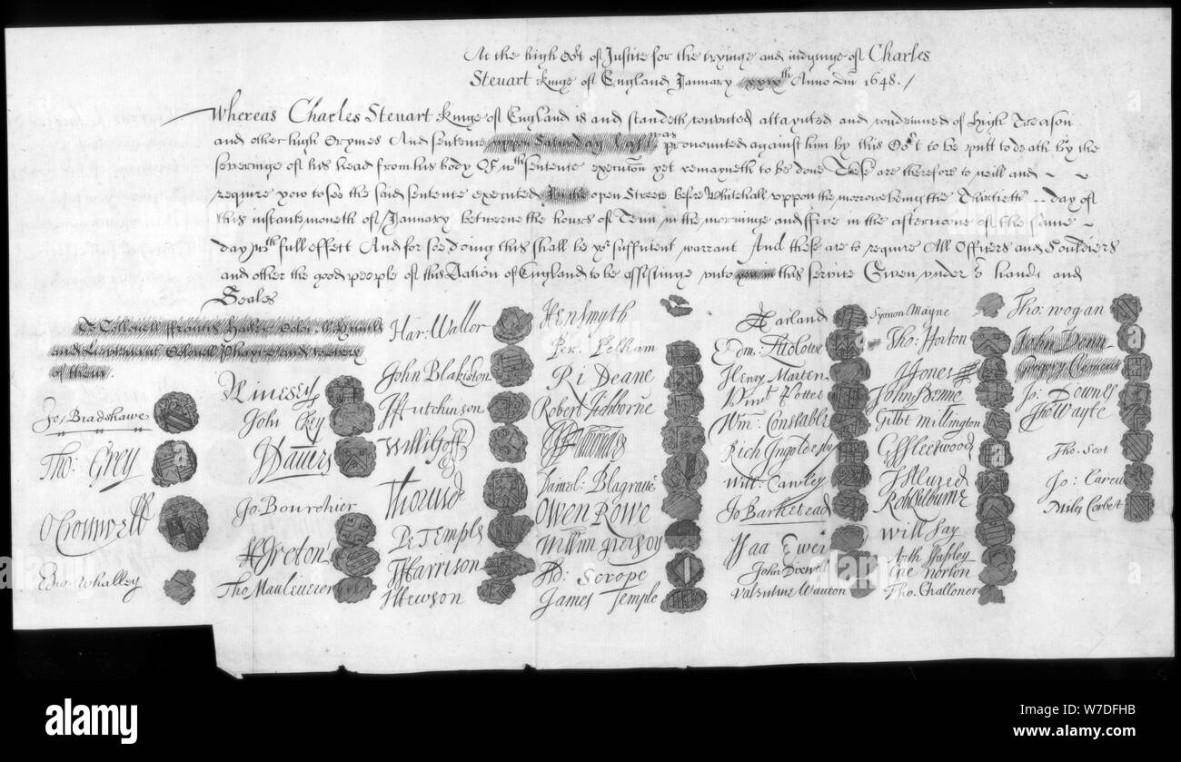 Ein Schreiben über Charles Stuart, 'Bonnie Prince Charlie', 18. Jahrhundert Künstler: Unbekannt Stockfoto