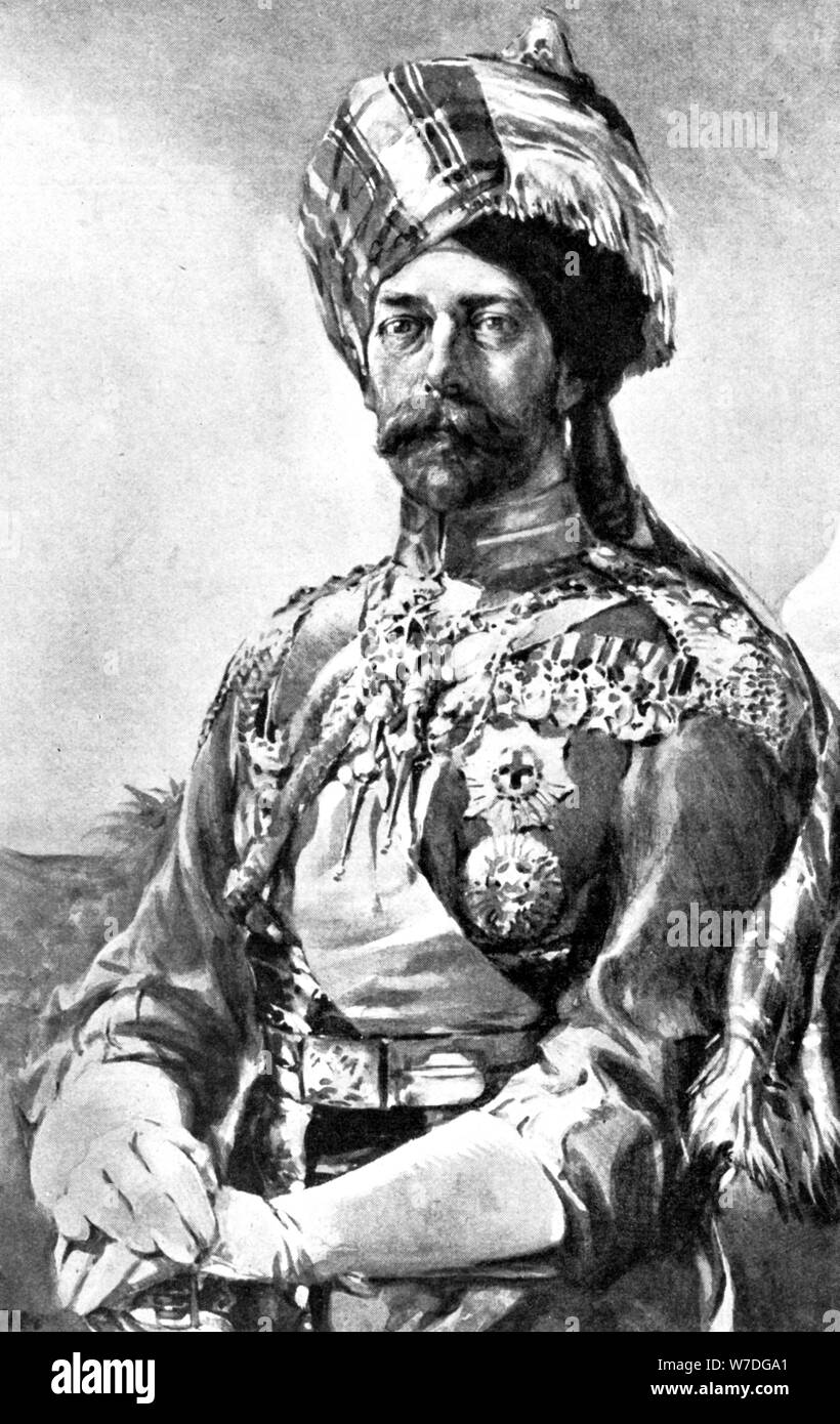 "Der König Kaiser als Colonel-In - Leiter, Lancers, indische Armee', 1914. Artist: Unbekannt Stockfoto
