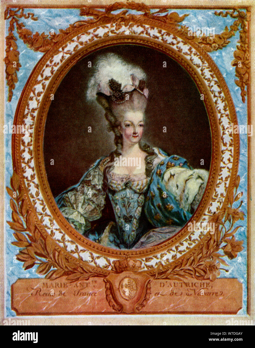 Marie Antoinette (1755-1793), Königin von König Ludwig XVI. von Frankreich, 1777 (1931) Künstler: Jean-François Janinet Stockfoto