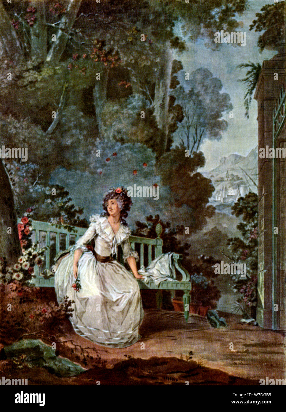 "Nina", 1787 (1931) Künstler: Jean-François Janinet Stockfoto