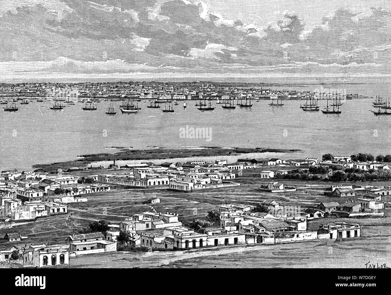 Montevideo, Uruguay, 1895 Künstler: Taylor Stockfoto