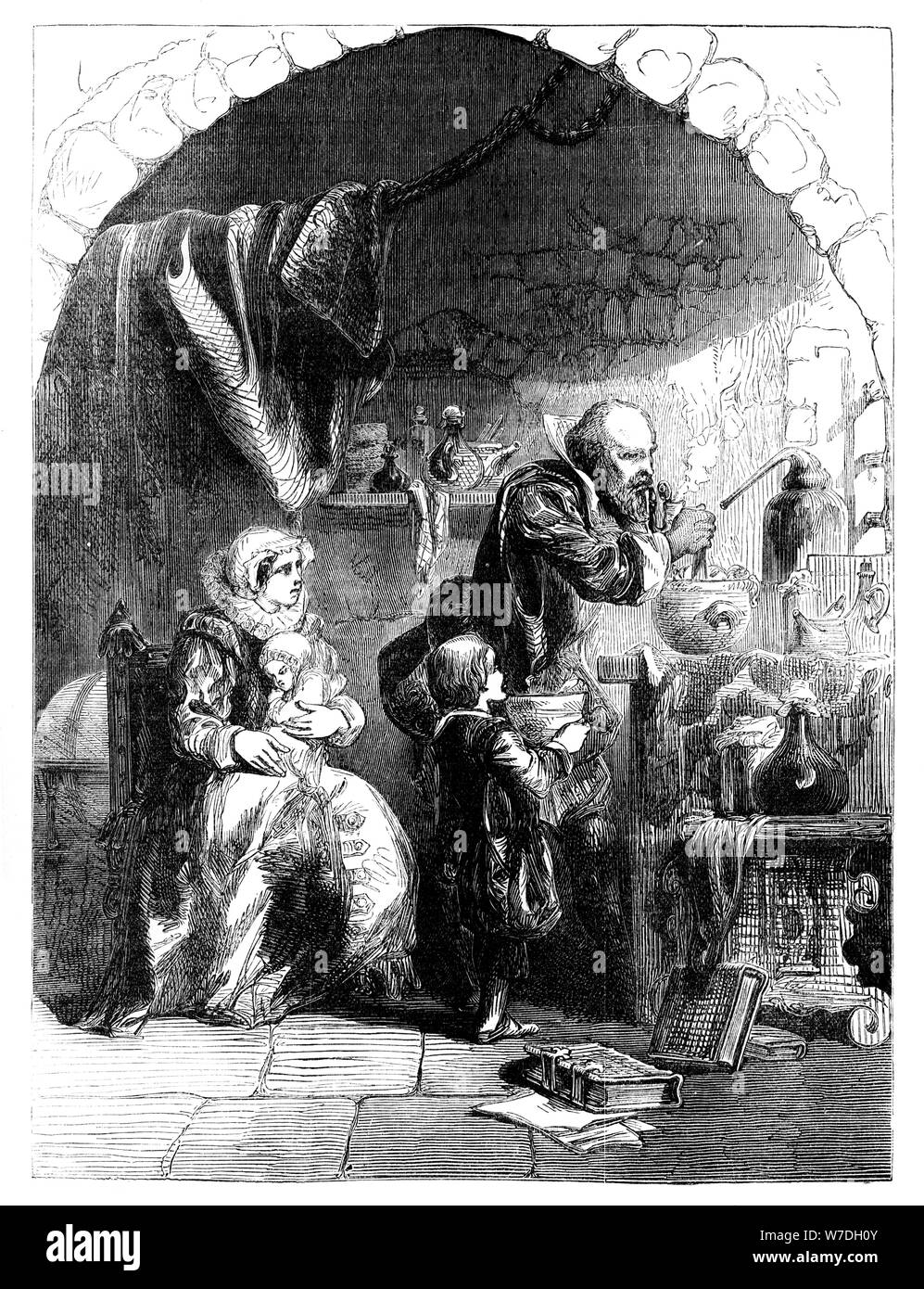 Sir Walter Raleigh (1554-1618) im Gefängnis, c 1902. Artist: Unbekannt Stockfoto Sir Walter Raleigh (1554-1618) im Gefängnis, c 1902. Artist: Unbekannt Stockfoto