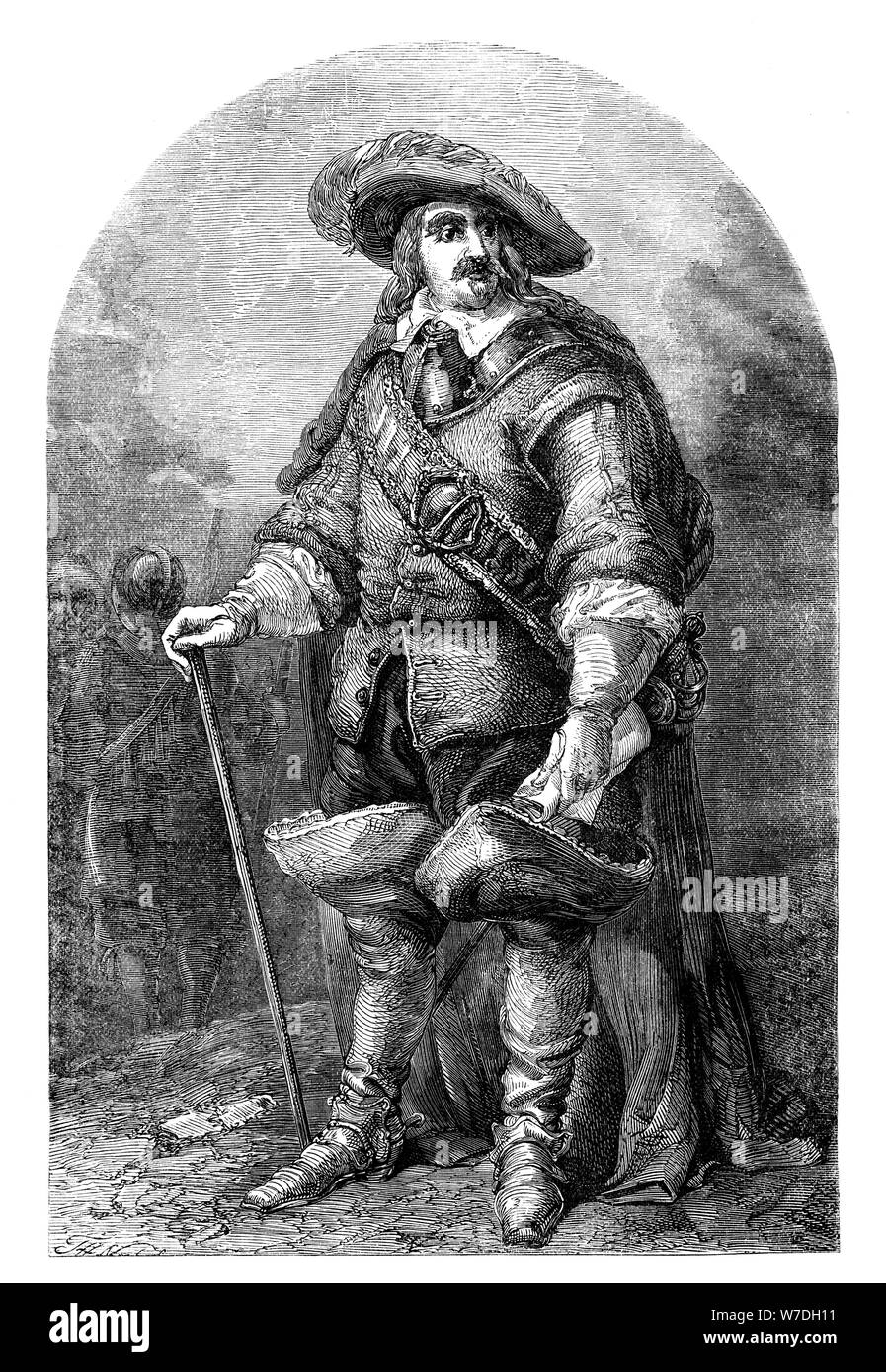 Oliver Cromwell (1599-1658), c 18. Jahrhundert (c 1902). Artist: Unbekannt Stockfoto