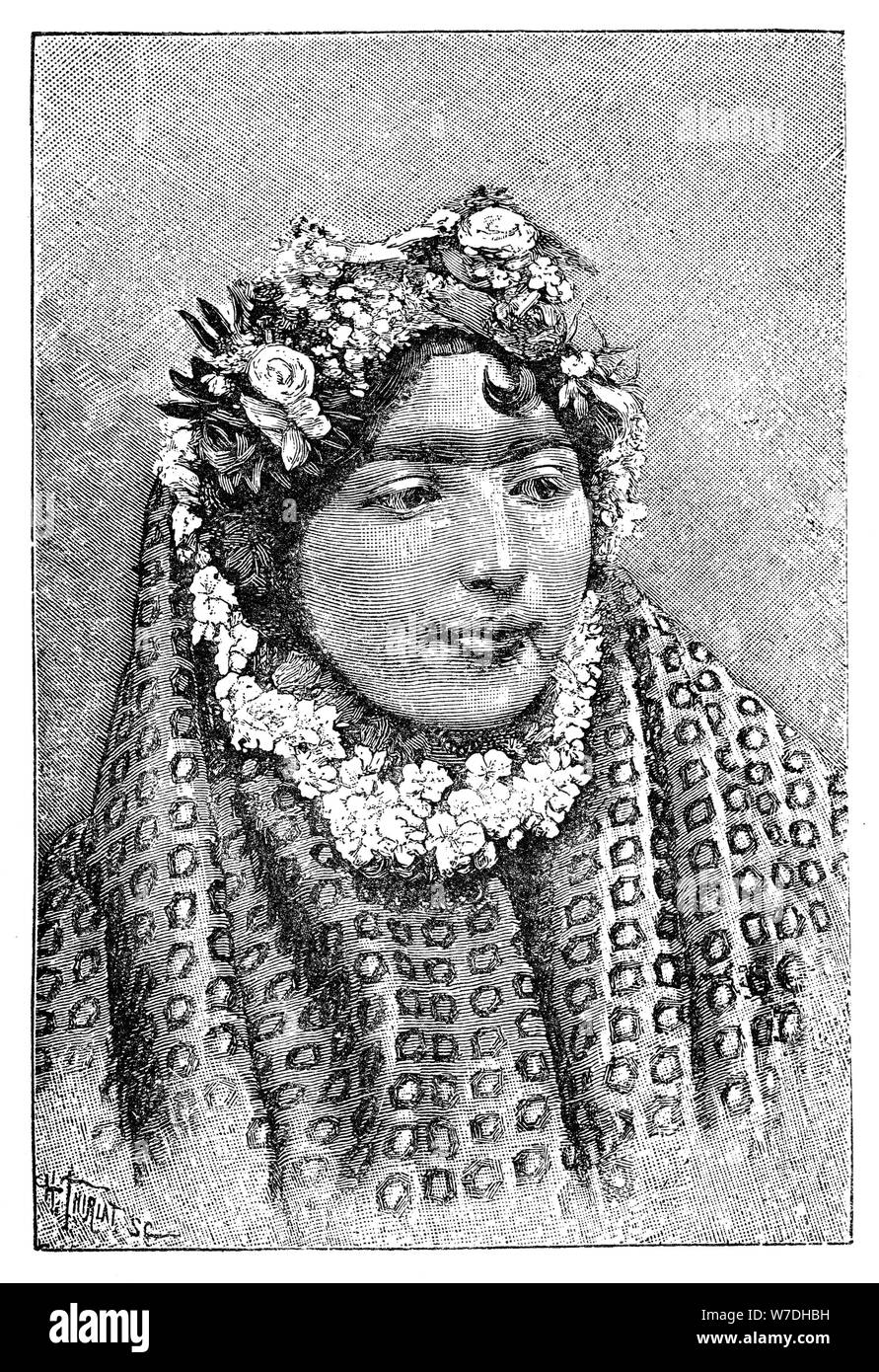 Eine edle Persische Dame, 1895 Künstler: Henri Thiriat Stockfoto