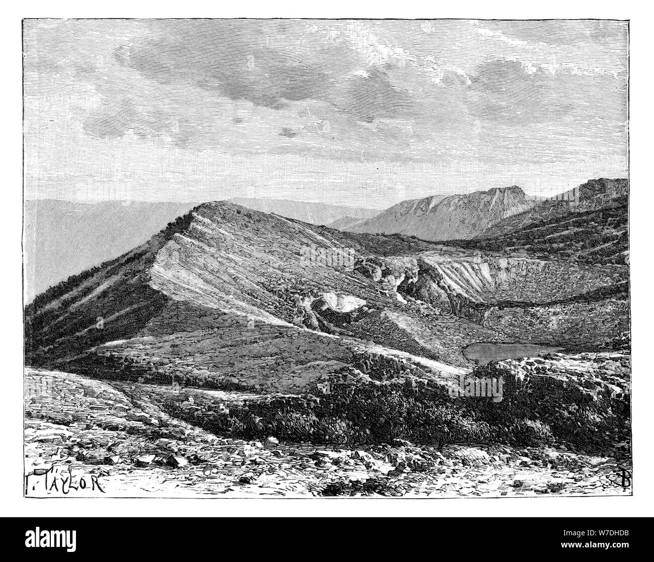 Gipfel des Mount Irazu, Costa Rica, c 1890. Artist: Unbekannt Stockfoto