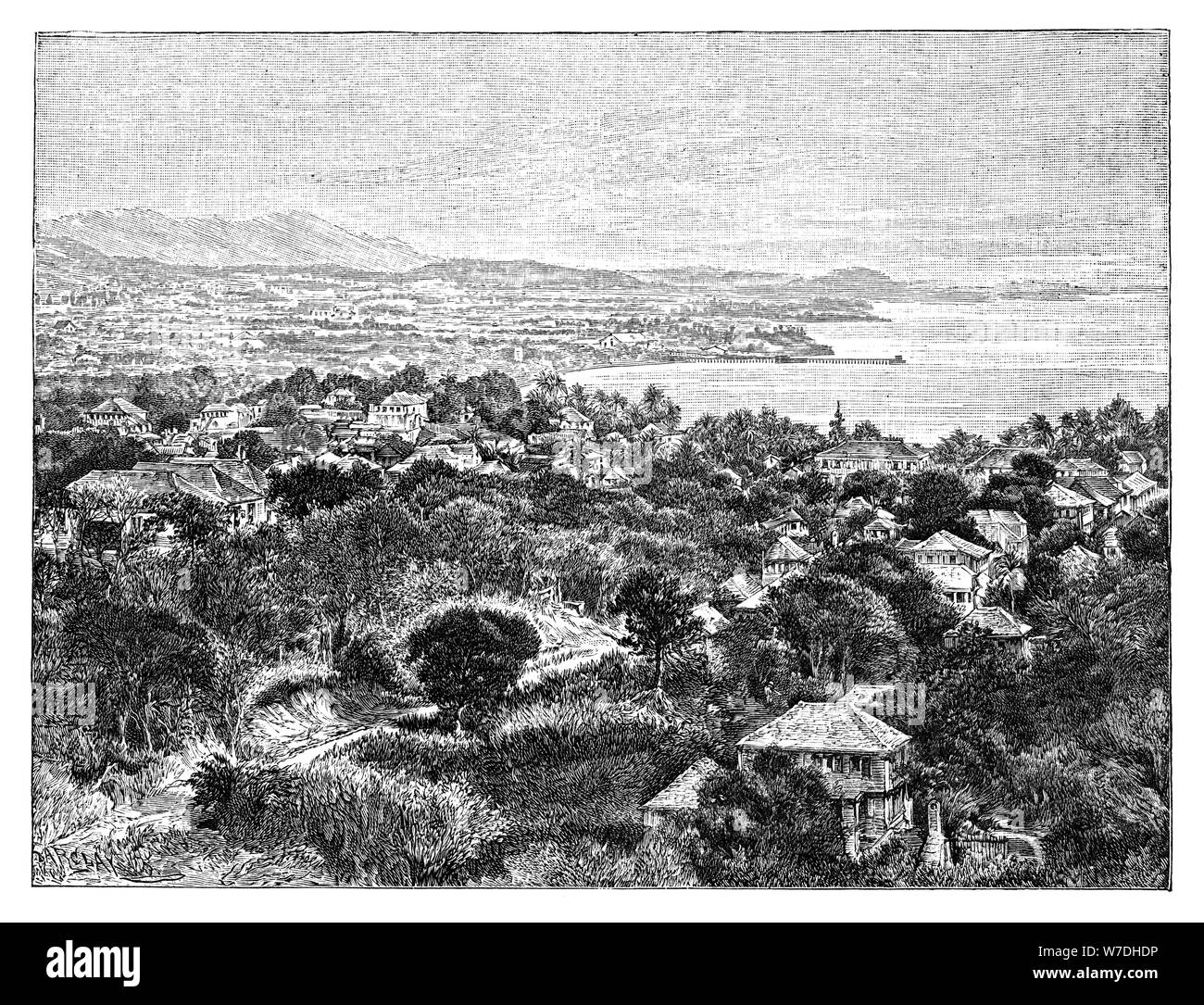 Insel Santa Cruz, c 1890. Artist: Unbekannt Stockfoto