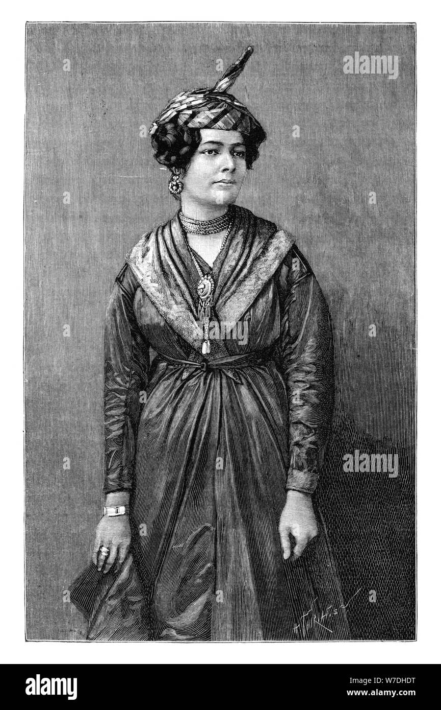 Ein Martinique kreolischen Frau, c 1890. Künstler: Henri Thiriat Stockfoto