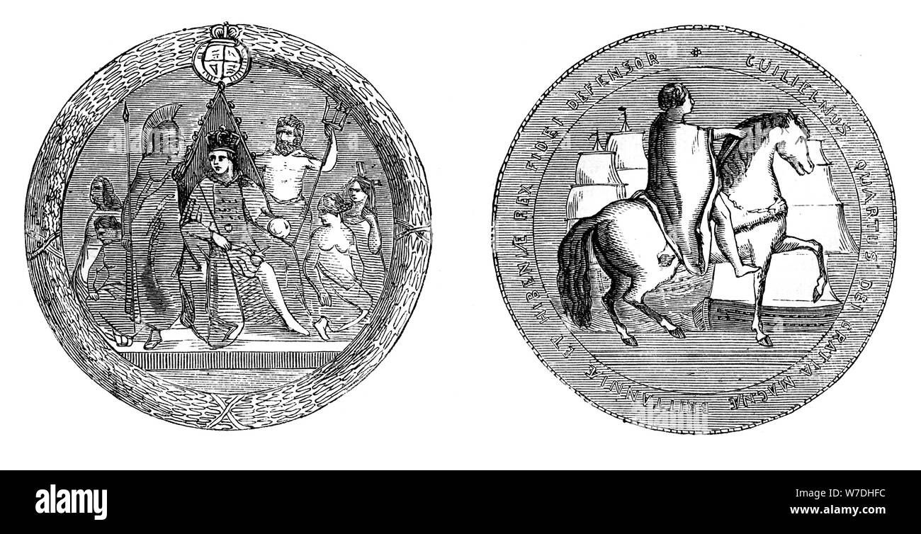 Das große Siegel der King William IV, c 1895. Artist: Unbekannt Stockfoto