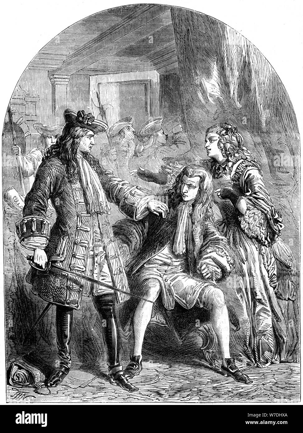 "Verhaftung der schwedische Botschafter", 18. Jahrhundert, (19. Jahrhundert). Artist: Unbekannt Stockfoto