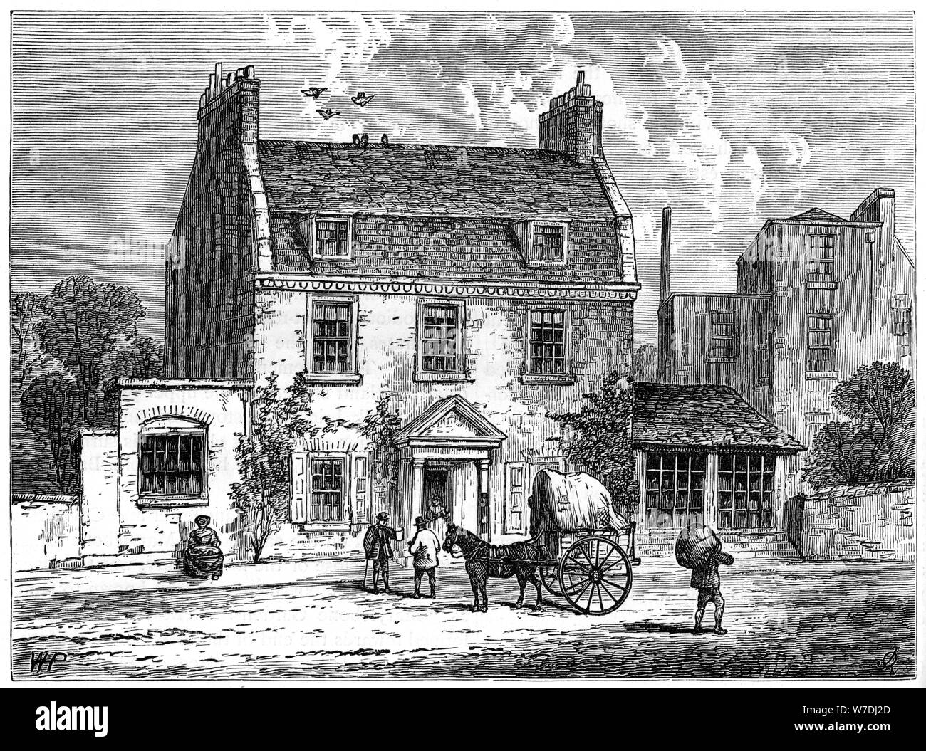 Die "Farthing Pie House', London, 1820 (1891). Artist: Unbekannt Stockfoto