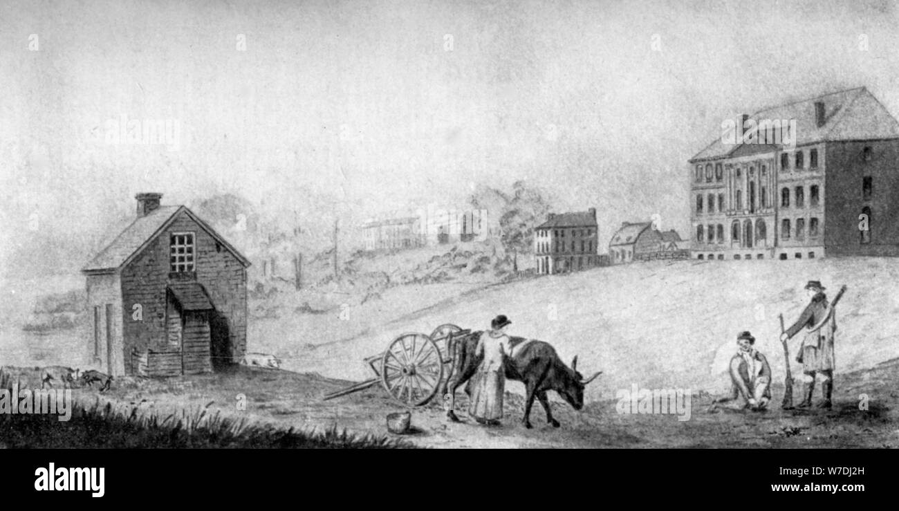 Der Präsident Haus, USA, 1799 (1908). Artist: Unbekannt Stockfoto