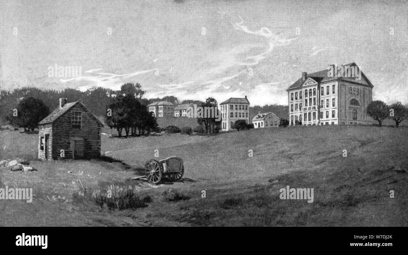 Der Präsident Haus, USA, 1800 (1908). Artist: Unbekannt Stockfoto