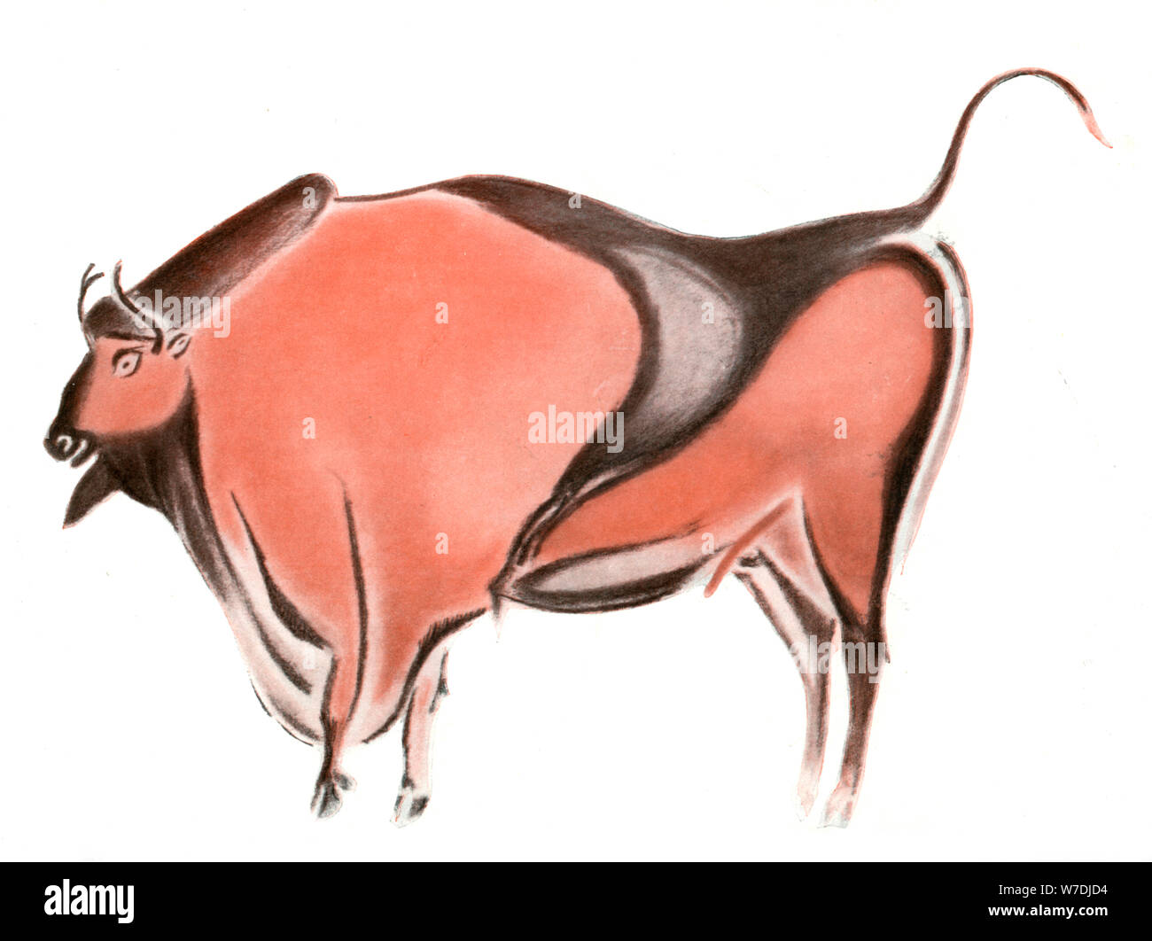 Höhlenmalerei eines Bisons aus der Höhle von Altamira, Spanien, 1933-1934. Artist: Unbekannt Stockfoto