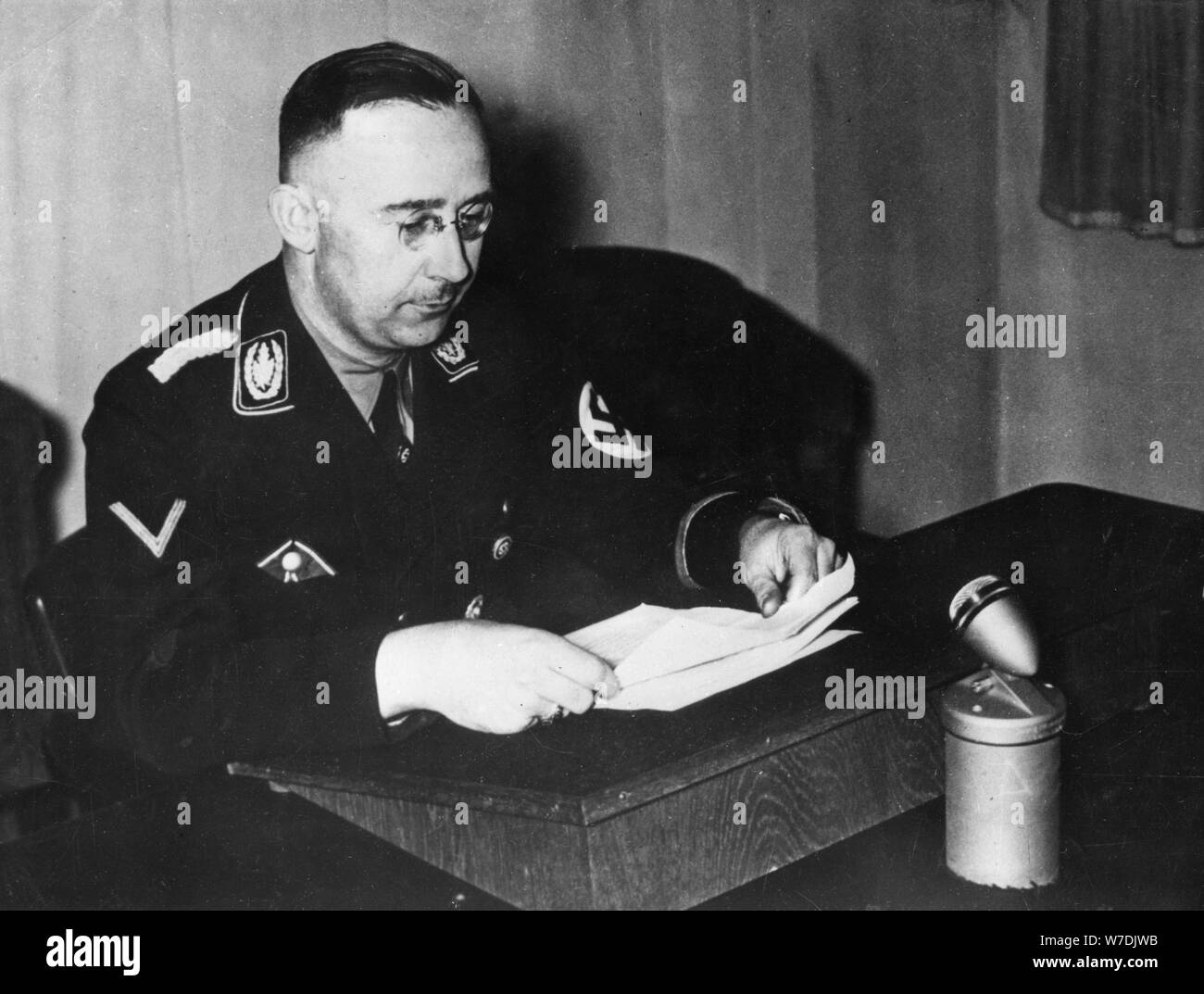 Heinrich Himmler (1900-1945), deutscher Politiker, c 1930. Artist: Unbekannt Stockfoto