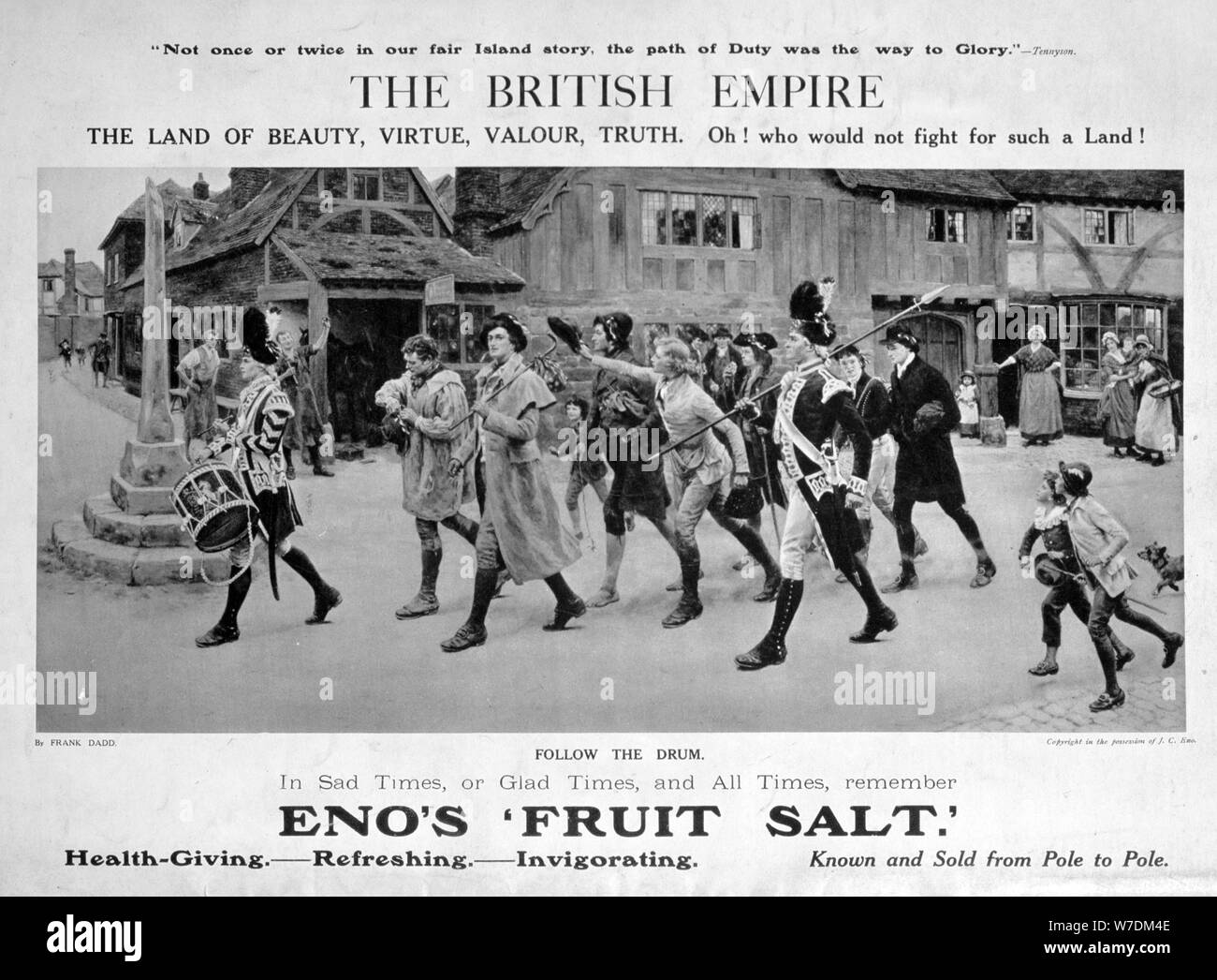 Die Eno Obst Salz Werbung, 1914 Künstler: Frank Dadd Stockfoto