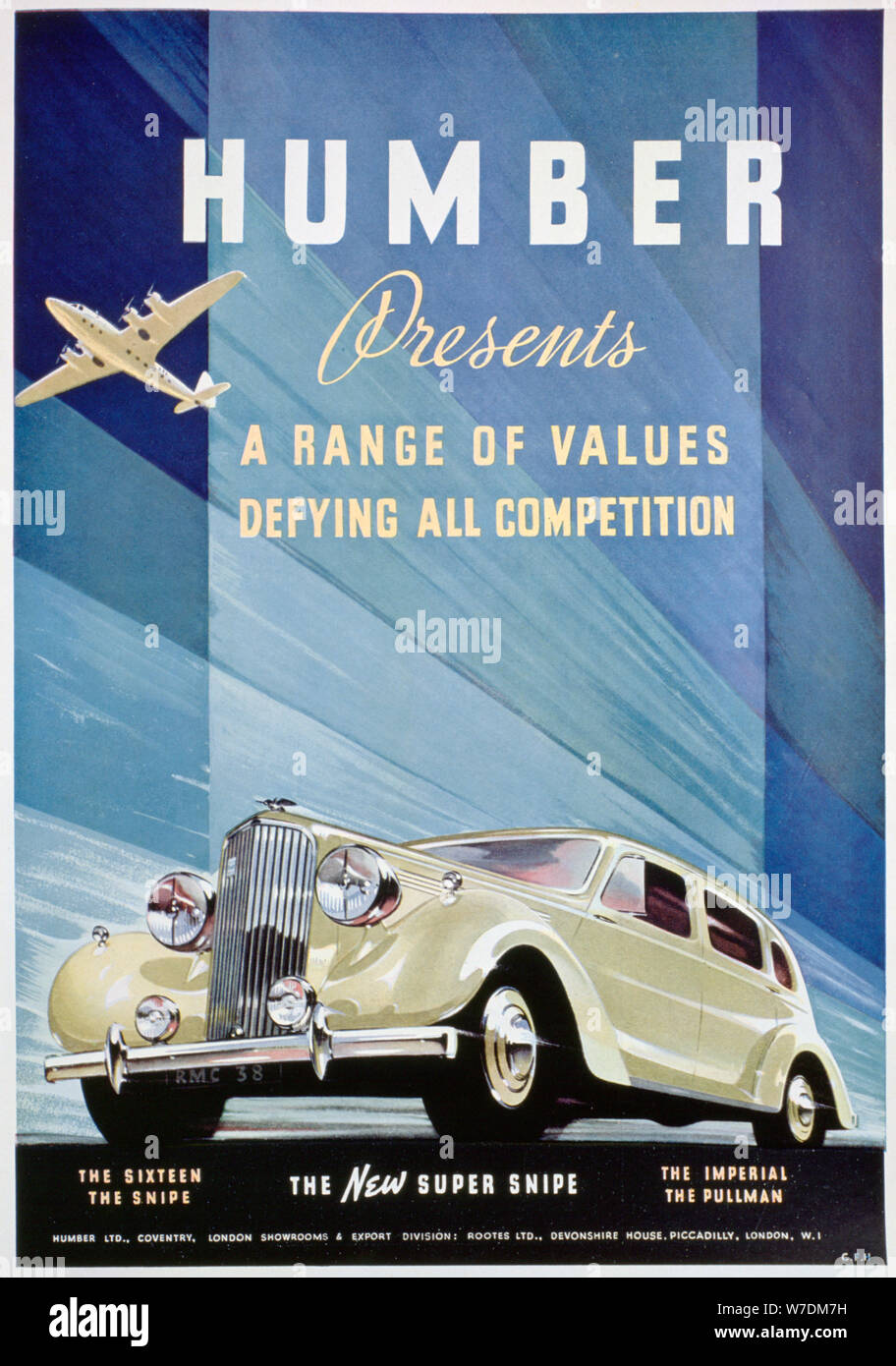 Anzeige für Humber Motor Cars, 1938. Artist: Unbekannt Stockfoto