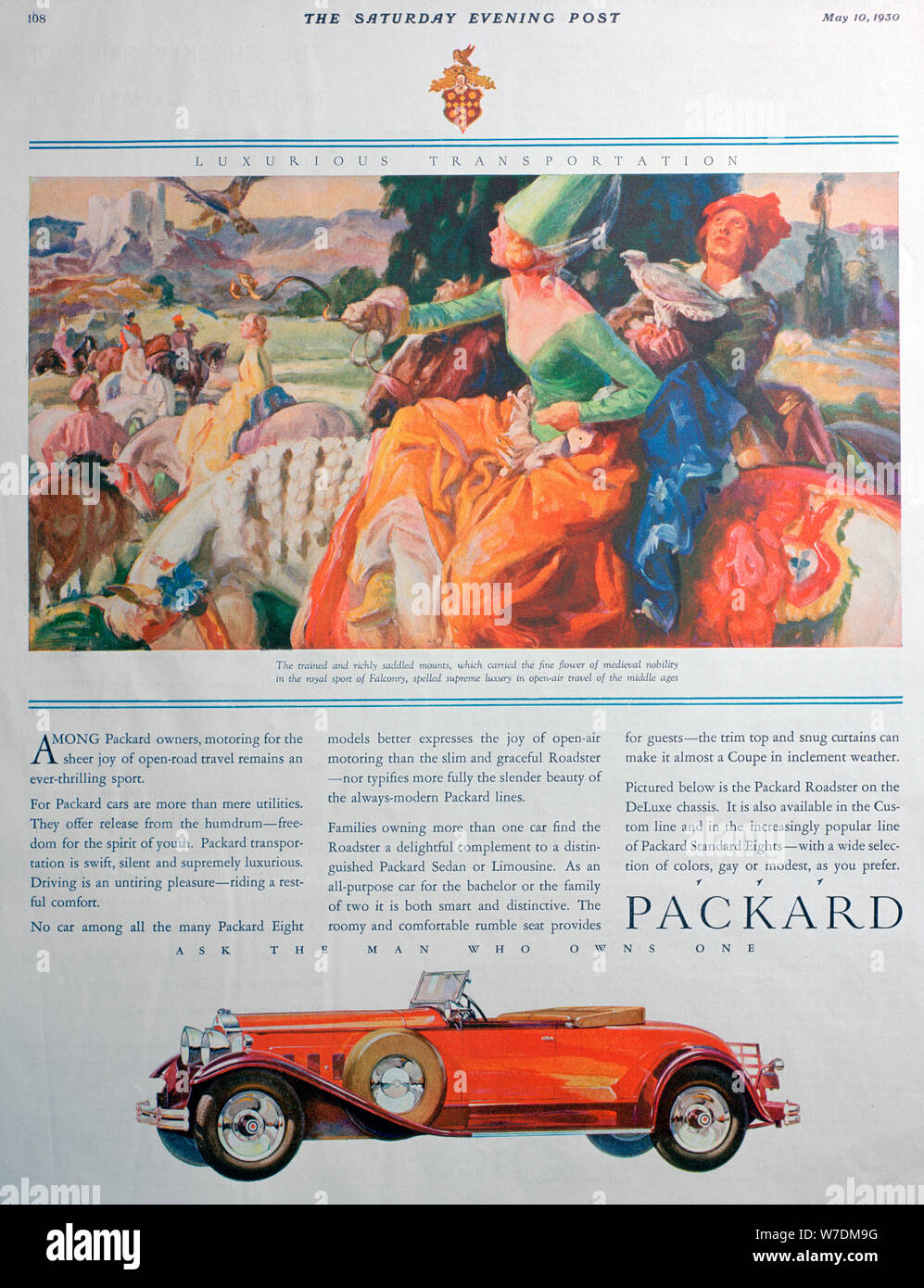Packard auto Werbung, 1930. Artist: Unbekannt Stockfoto
