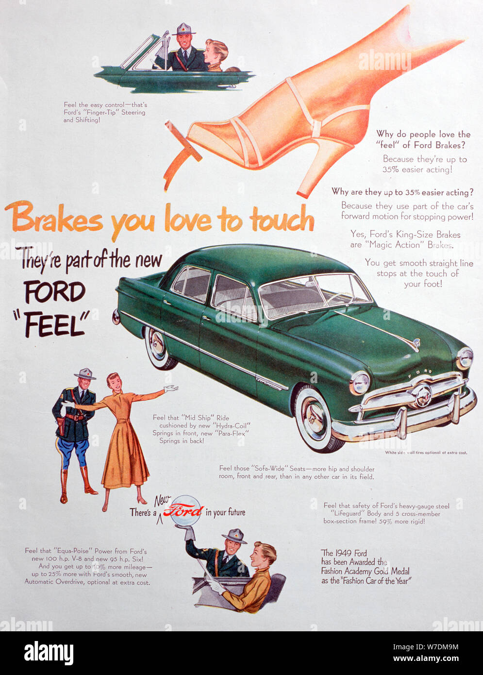 Promotional Advertising Poster 1949 Mercury 6-Passenger Coupe