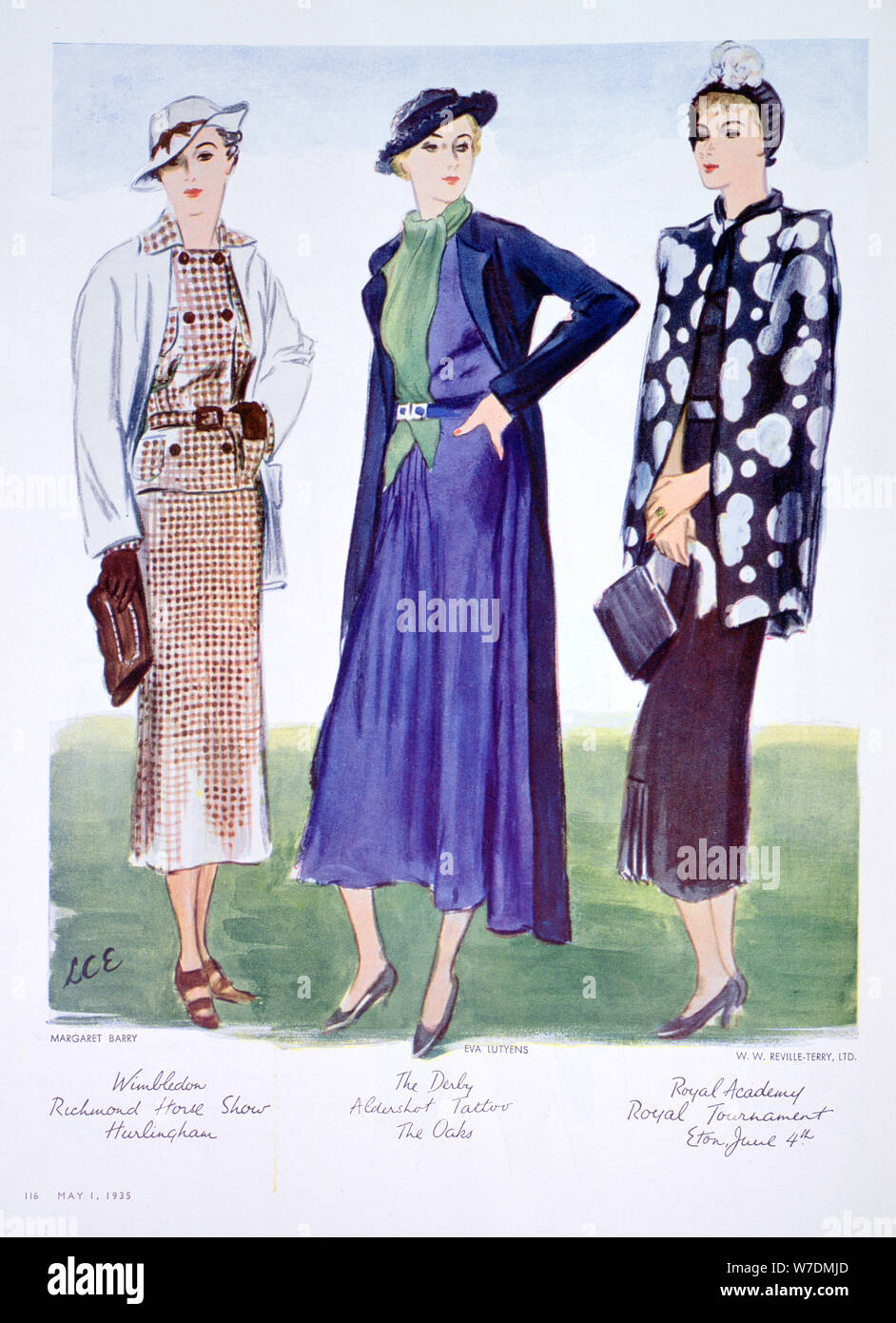 Modeillustration, 1935. Artist: Unbekannt Stockfoto
