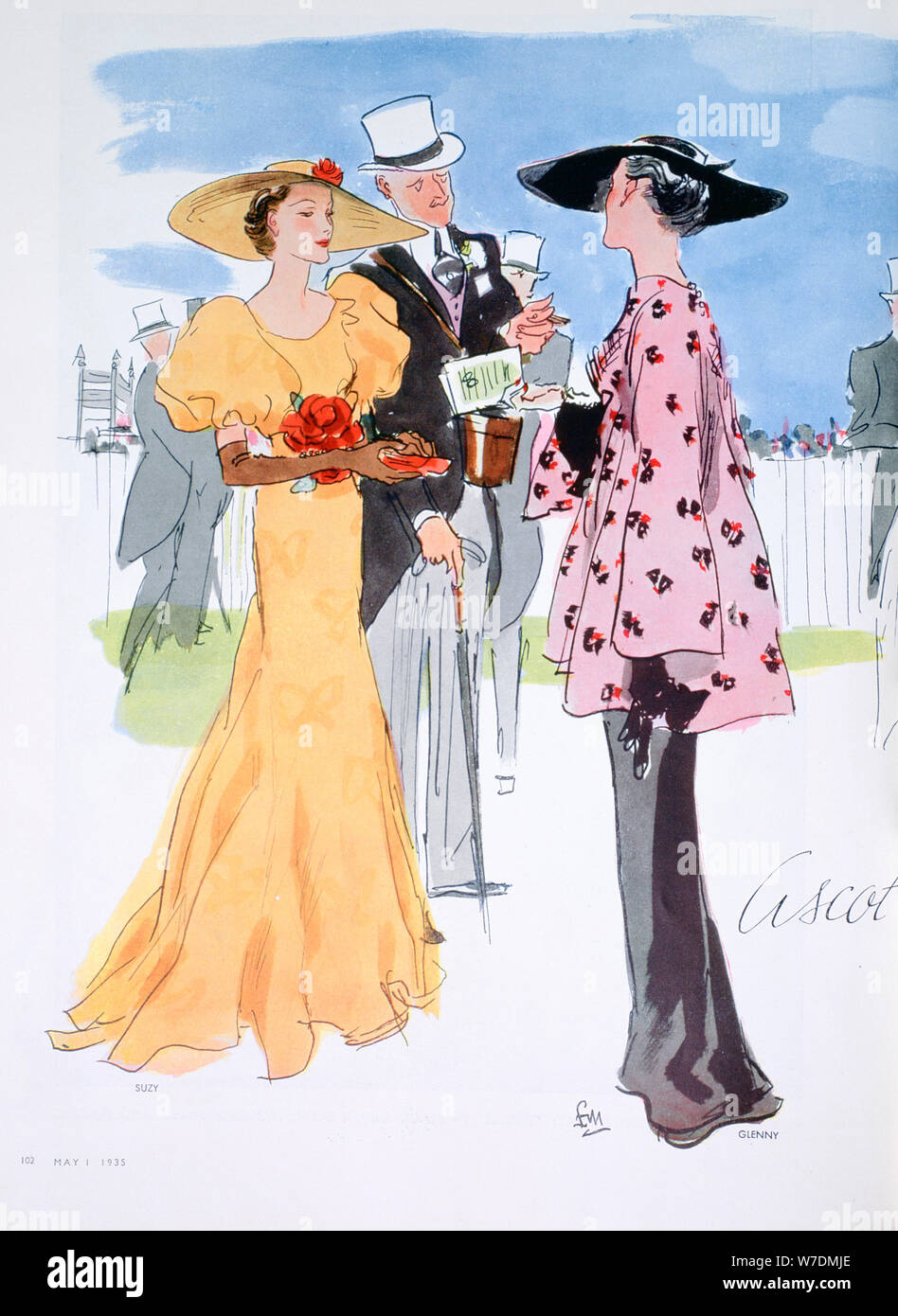 Modeillustration, 1935. Artist: Unbekannt Stockfoto