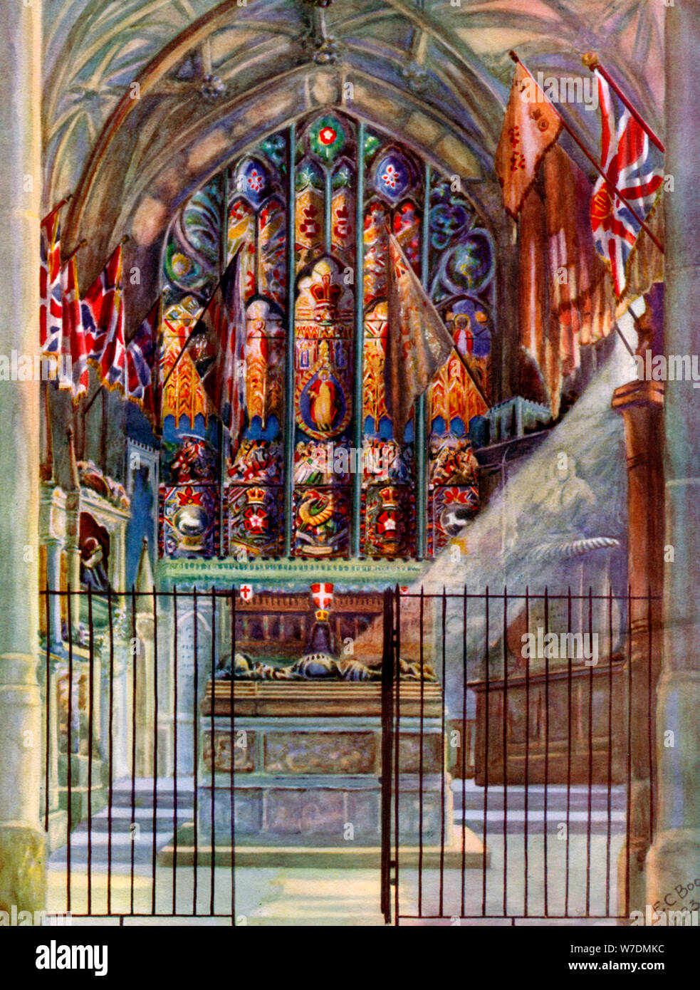 Die Krieger" Kapelle, die Kathedrale von Canterbury, Kent, 1924-1926. Artist: EG Boon Stockfoto