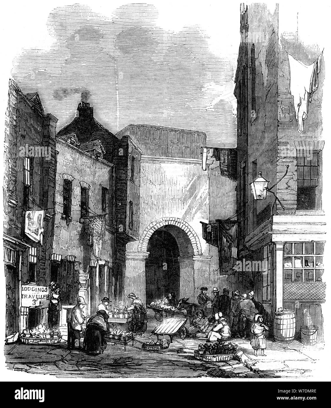 Wassertank in St Giles' in den Feldern, London, 1858. Artist: Unbekannt Stockfoto