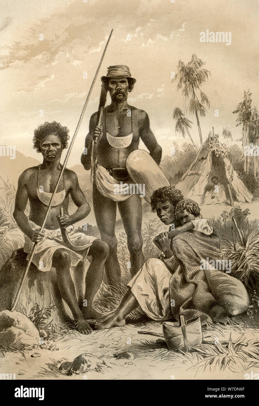 Die Ureinwohner von Australien, 1879. Artist: McFarlane und Erskine Stockfoto