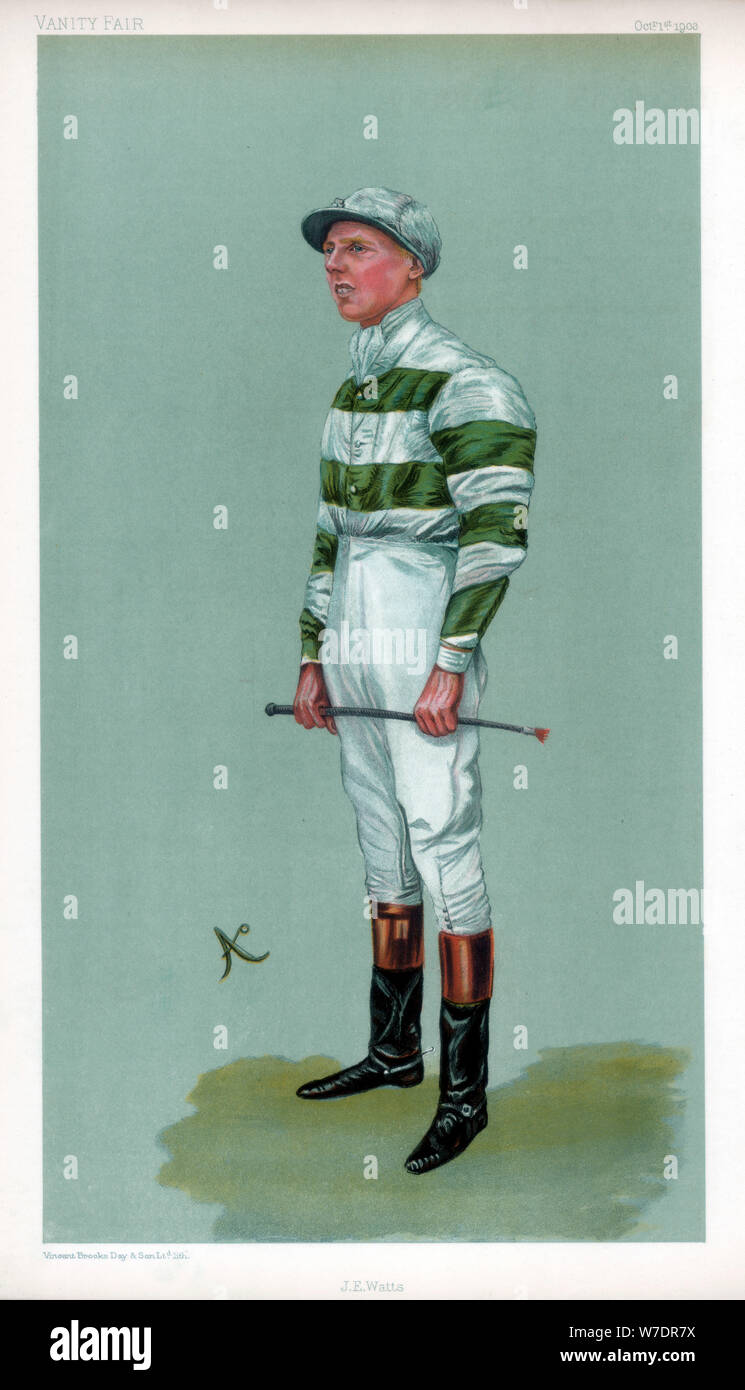 John Evelyn Watt, Britische Jockey, 1903 Künstler: Ao Stockfoto