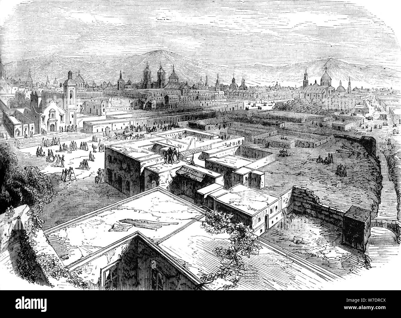 Mexiko-stadt, Mexiko, Mitte des 19. Jahrhunderts (c 1880). Artist: Unbekannt Stockfoto