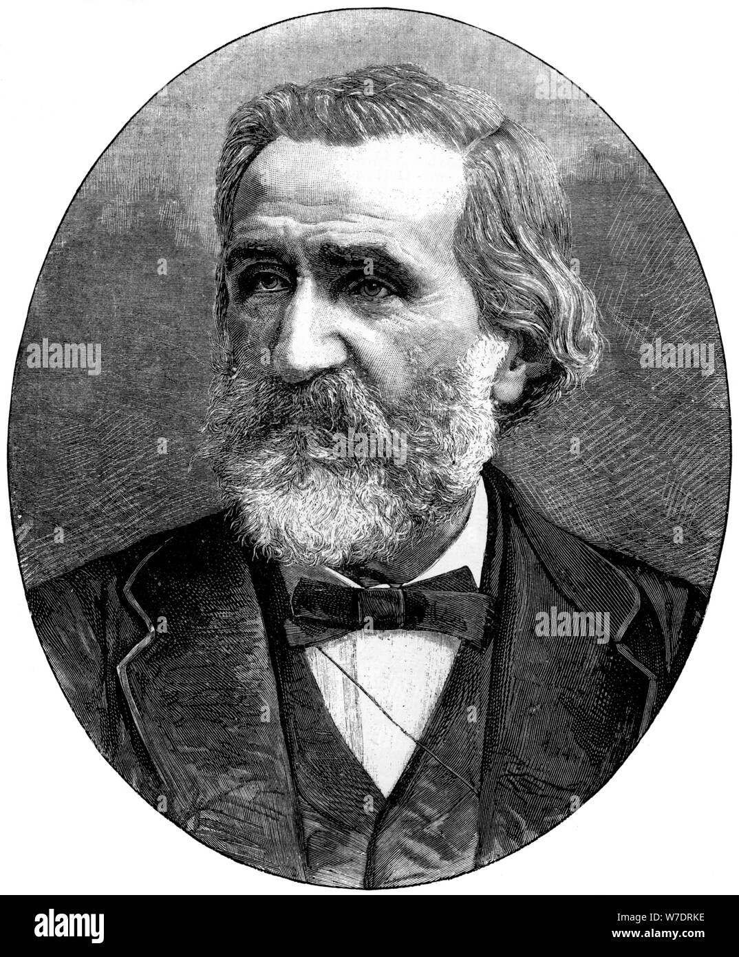 Giuseppe Verdi, Italienische Oper Komponist, 1887. Artist: Unbekannt Stockfoto