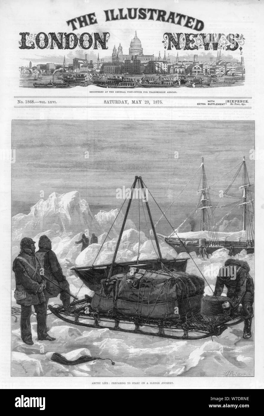 Die Abdeckung der Illustrated London News, 29. Mai 1875. Artist: WJ Palmer Stockfoto