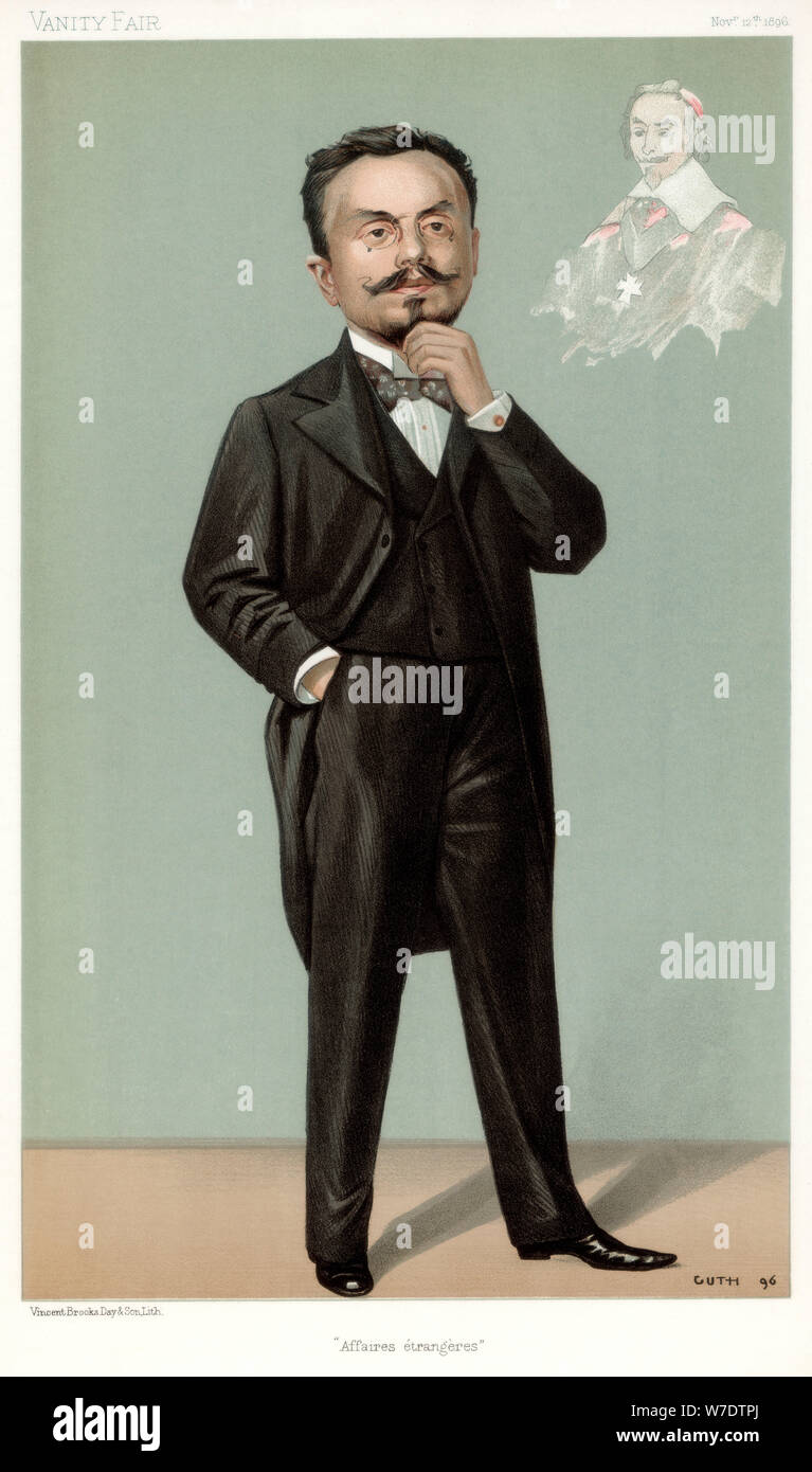 'Affaires Etrangeres', Gabriel Hanotaux, französischer Staatsmann, 1896. Artist: Jean Baptiste Guth Stockfoto