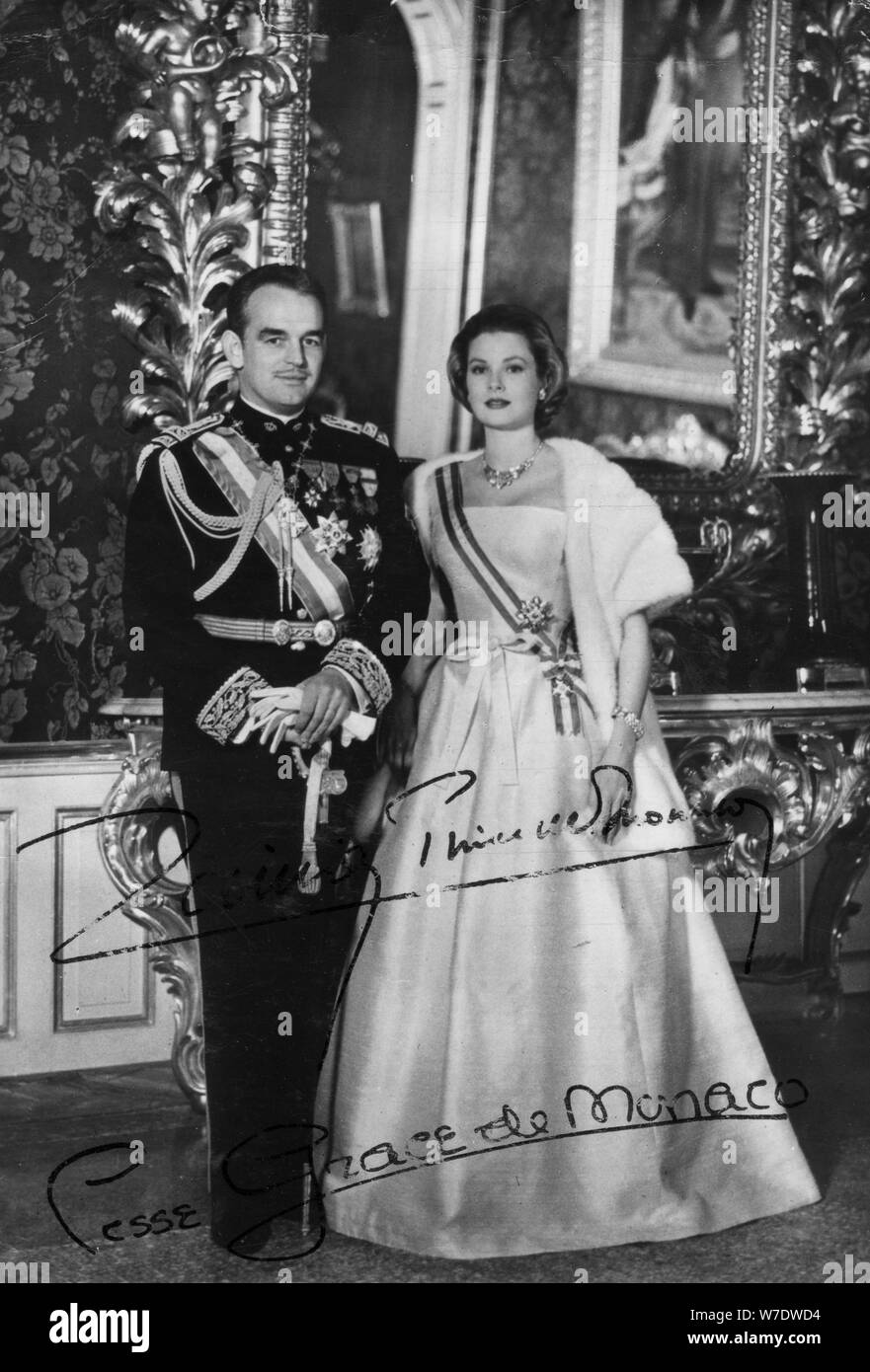 Fürsten Rainier III. und Prinzessin Grace von Monaco, 20. Artist: Unbekannt Stockfoto