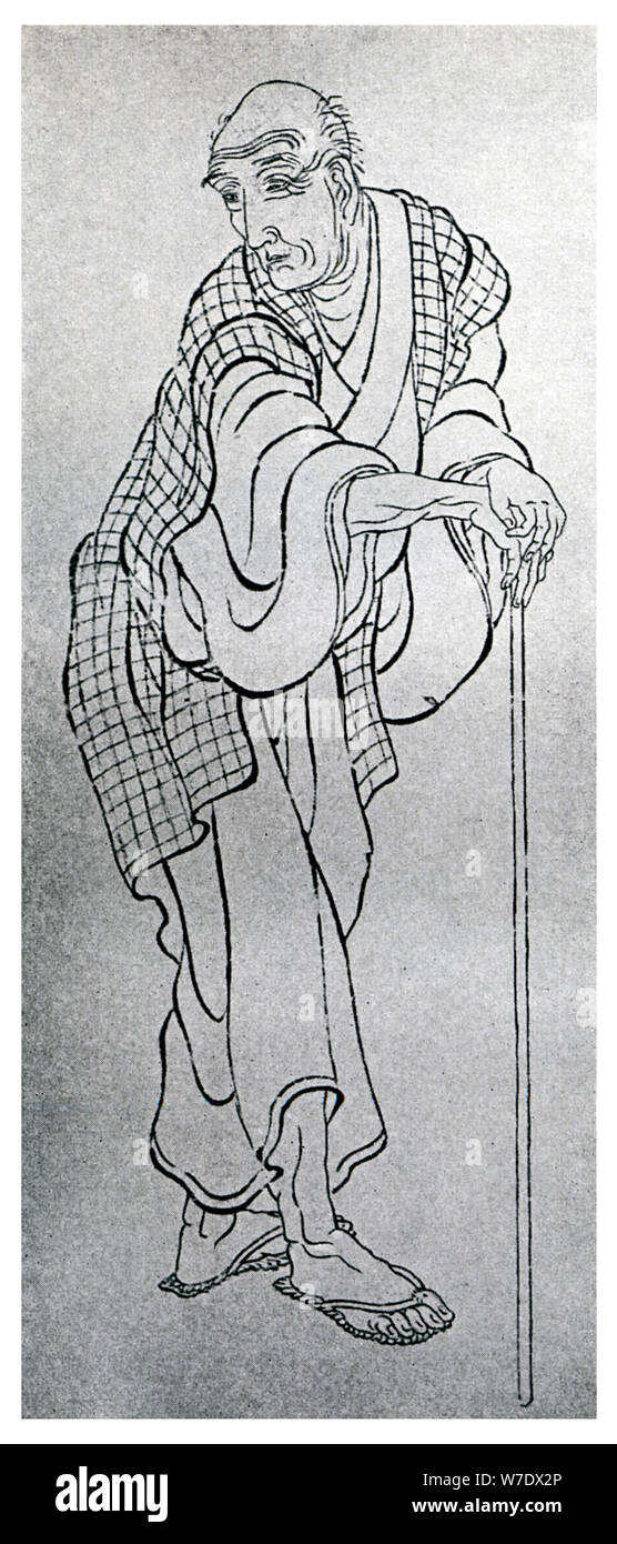 Hokusai, die japanische Künstlerin, 1839 (1956). Artist: Unbekannt Stockfoto