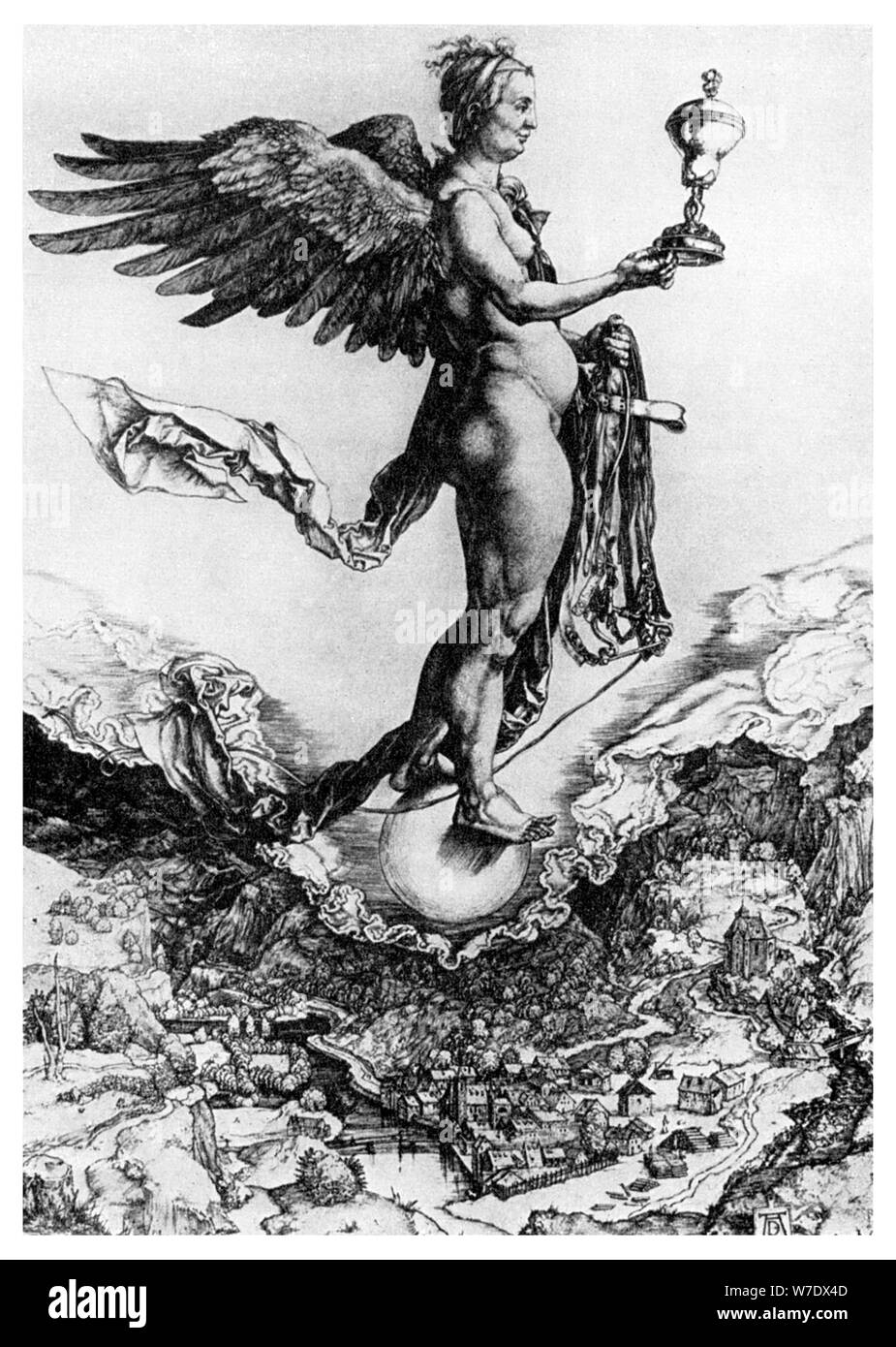 'Nemesis oder Glück', c 1502 (1956). Artist: Unbekannt Stockfoto