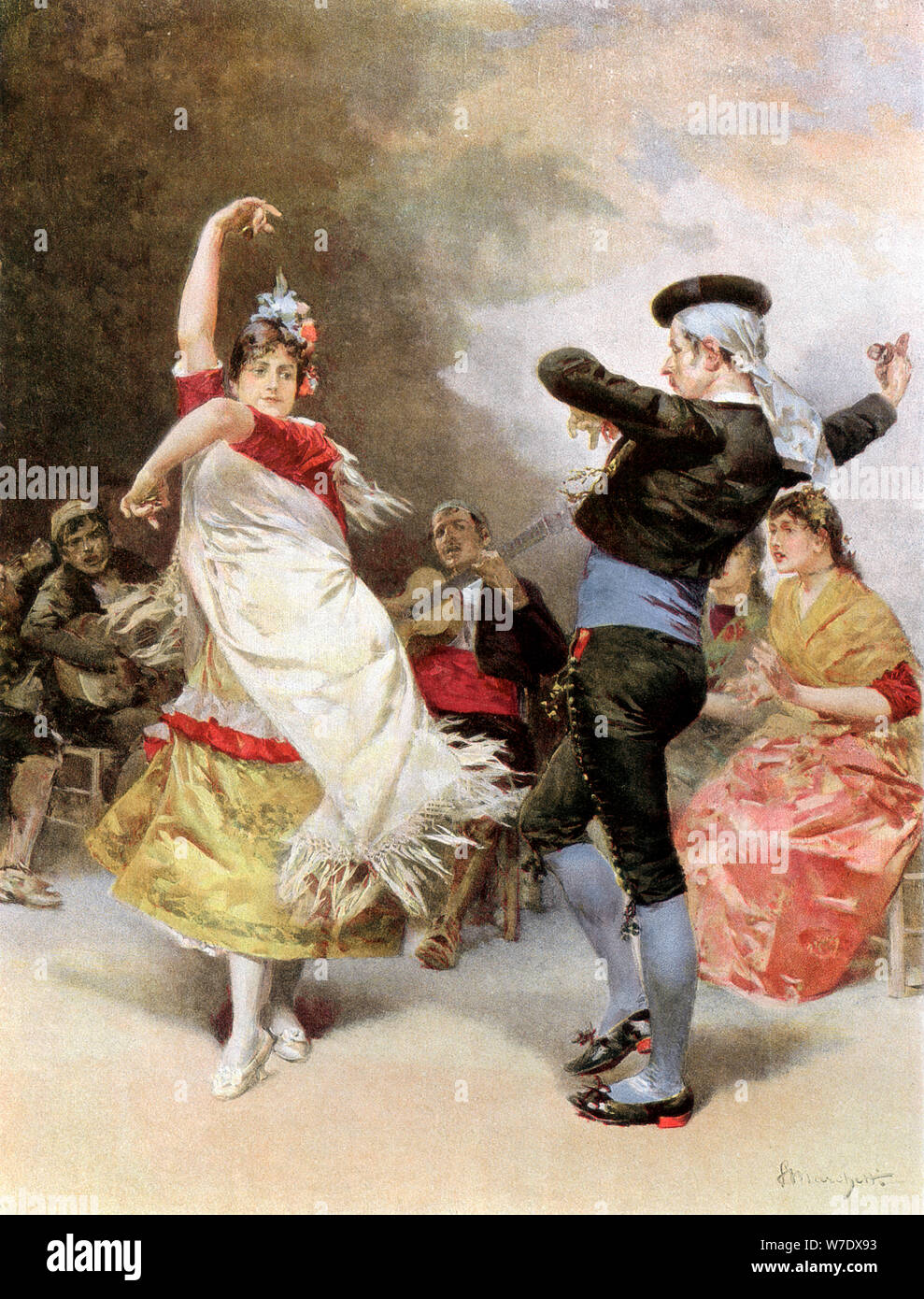 "Die Gitanas von Granada, 1889. Artist: Unbekannt Stockfoto