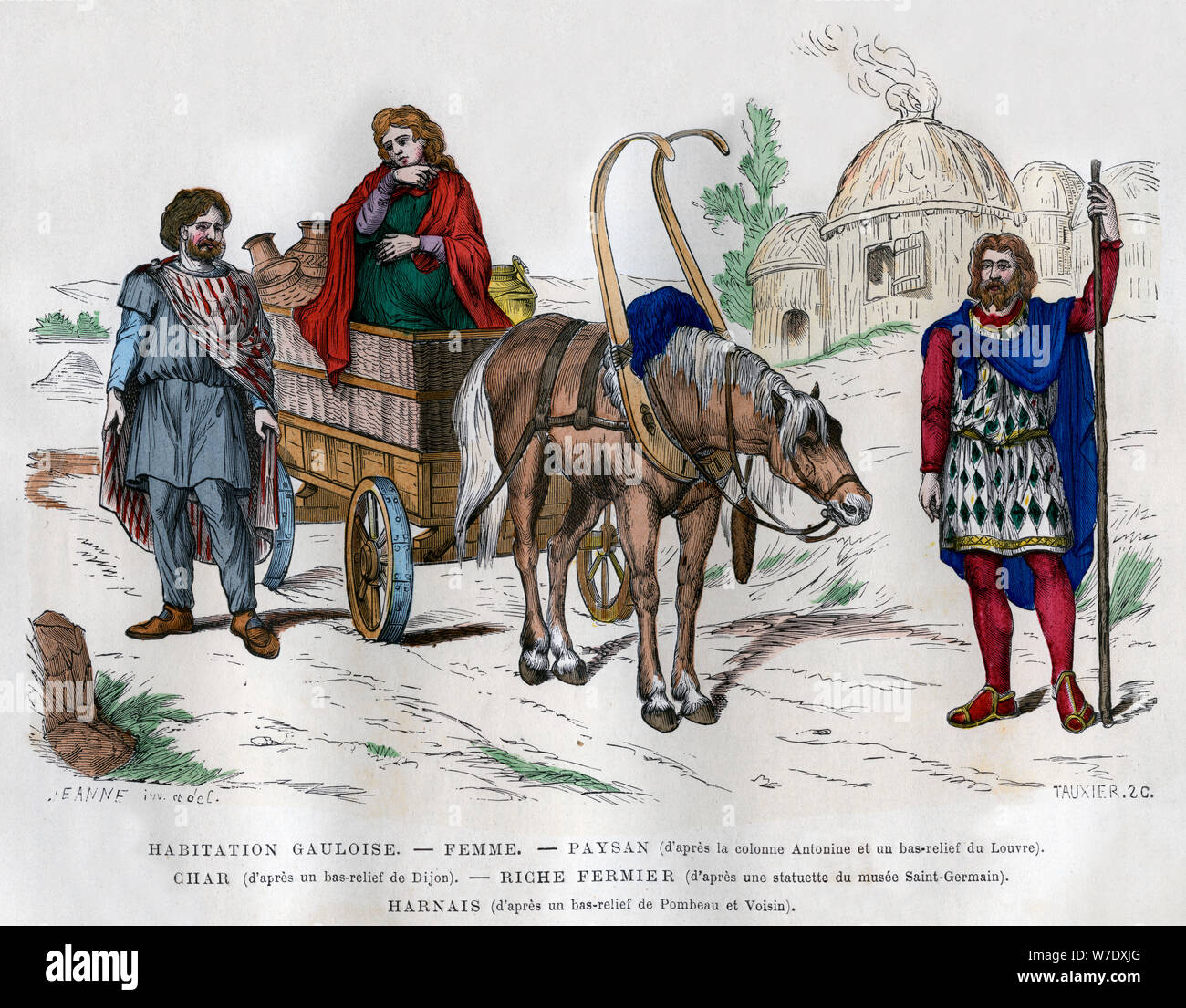 Gallier, 1882-1884. Artist: Tauxier Stockfoto