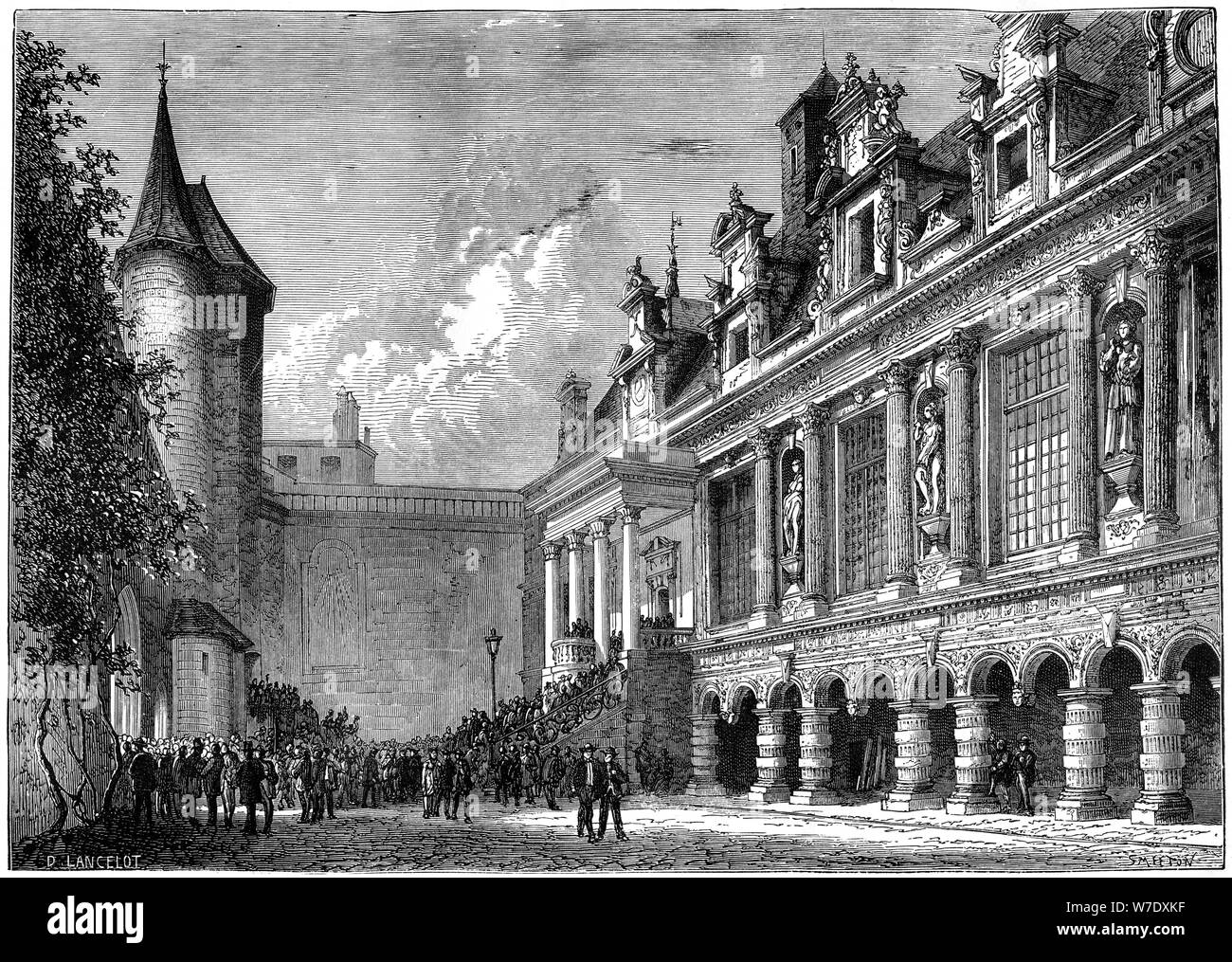 Rathaus in La Rochelle, Frankreich, 1882-1884. Artist: smeeton Stockfoto