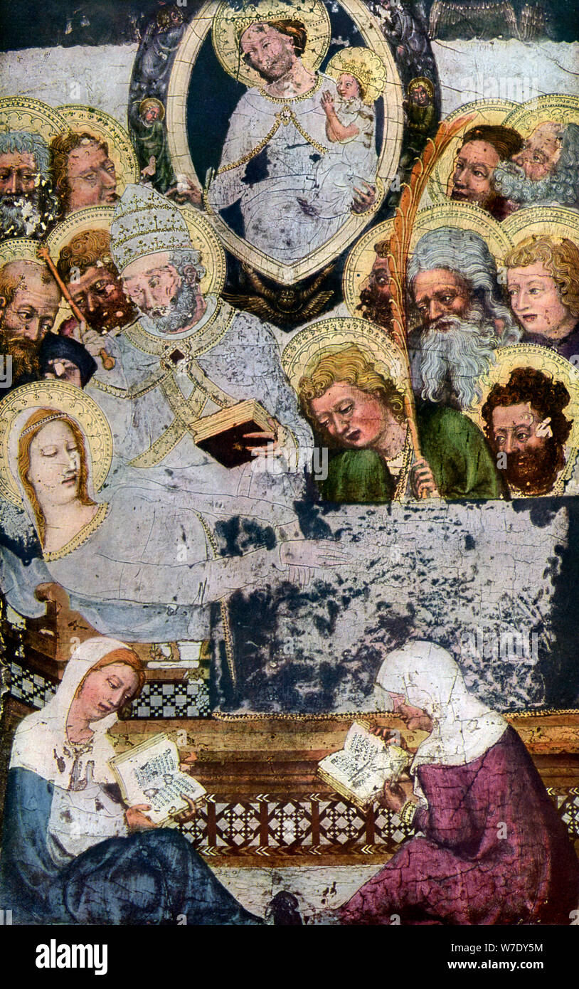 'Tod der Jungfrau Maria', c 1360 (1955). Artist: Unbekannt Stockfoto