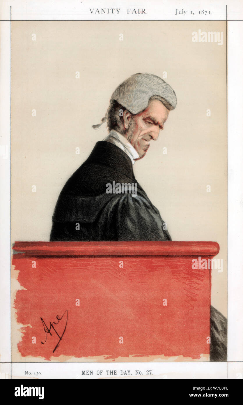 Sir John George Shaw-Lefevre, britischen Rechtsanwalt, Politiker und Beamten, 1871. Künstler: Carlo Pellegrini Stockfoto