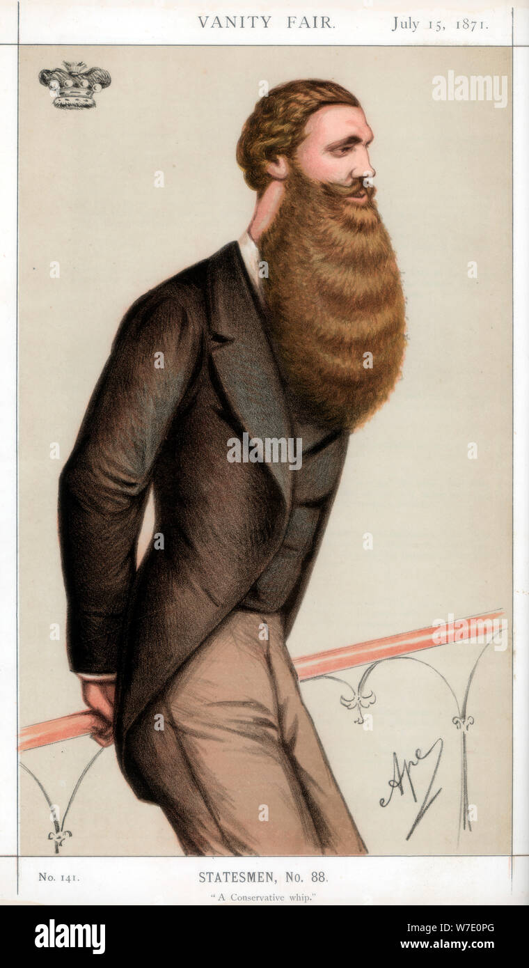 "Eine konservative Peitsche', 1871. Künstler: Carlo Pellegrini Stockfoto