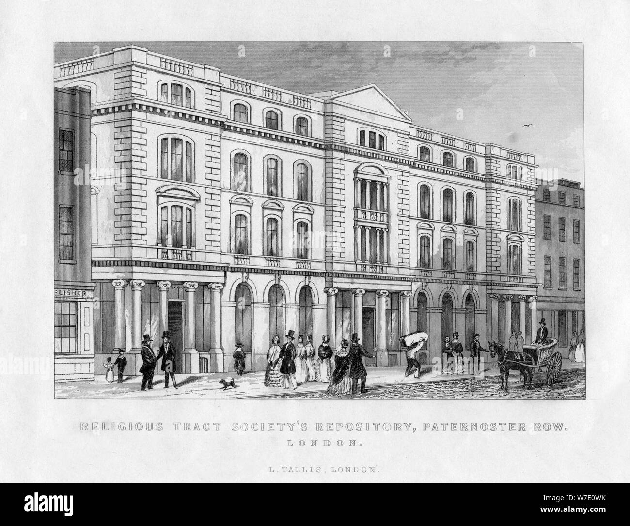 "Die religiöse Traktatgesellschaft Repository, Paternoster Row, London, 19. Artist: Unbekannt Stockfoto