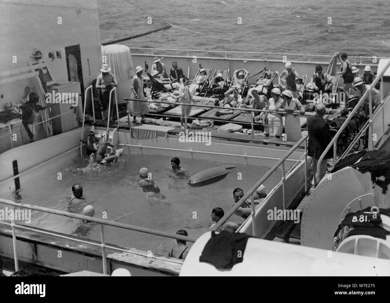 Pool an Bord der RML 'Atlantis', c 1929 - c 1939 (?). Artist: Unbekannt Stockfoto
