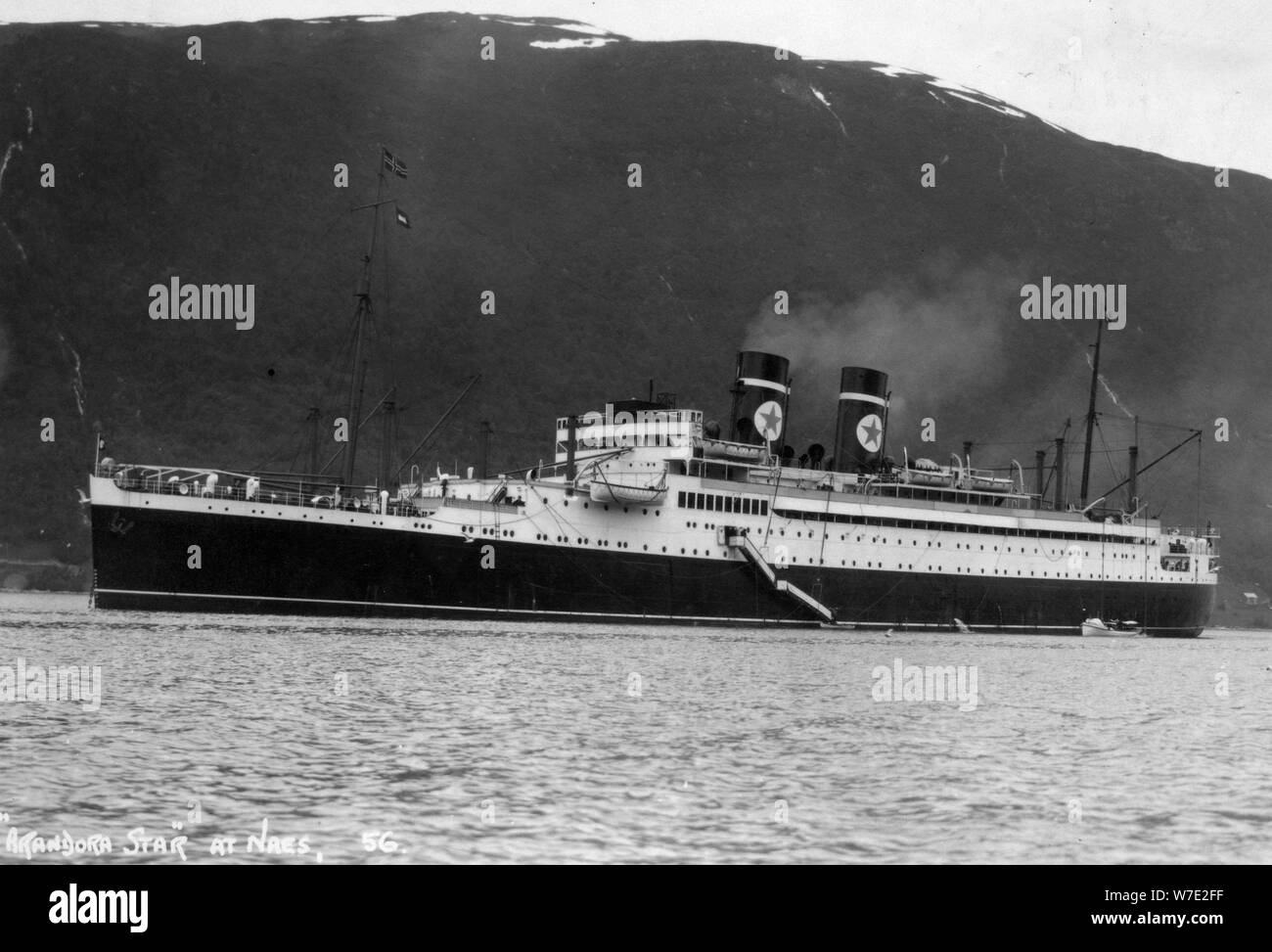 Blue Star Line Kreuzfahrtschiff SS 'Arandora Star', Norwegen, c 1927 - c 1939. Artist: Unbekannt Stockfoto