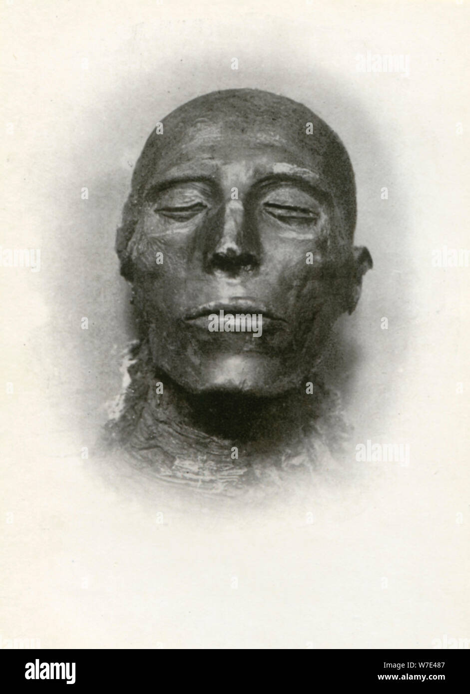 Kopf der Mumie von Sety I, alten ägyptischen Pharao der 19. Dynastie, c 1279 BC (1926). Artist: Winifred Mabel Brunton Stockfoto