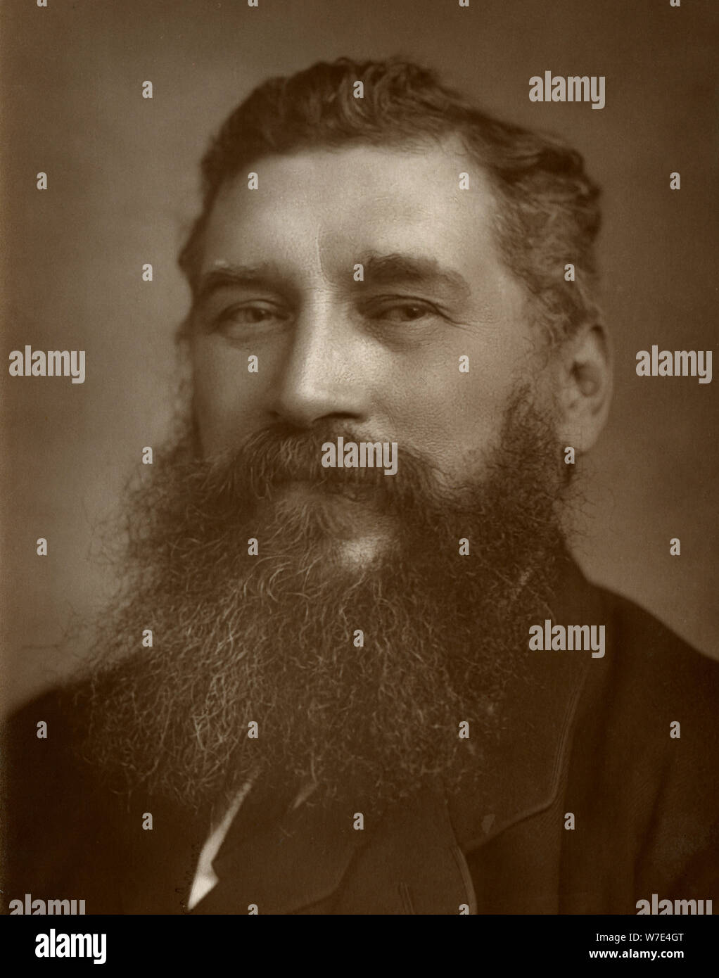 Joseph Knight, der britische Schriftsteller und Theaterkritiker, 1884. Künstler: Charles eine Lange Stockfoto