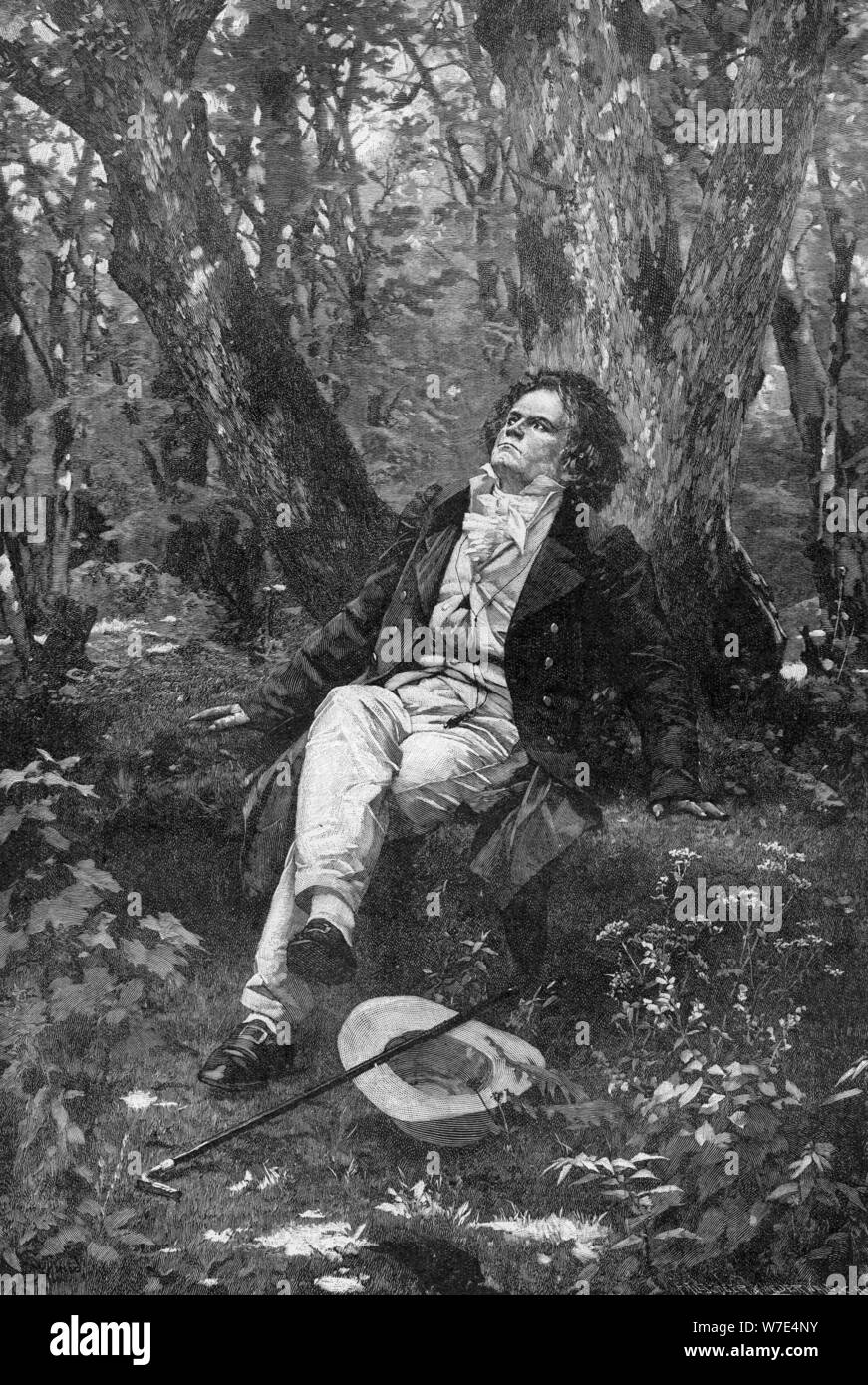 "Beethoven", 1906. Artist: Franz Hanfstaengl Stockfoto