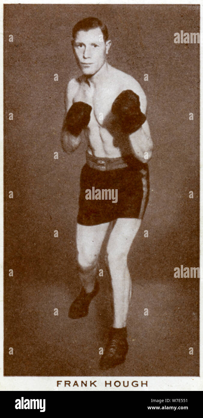 Frank Hough, britischer Boxer, 1938. Artist: Unbekannt Stockfoto