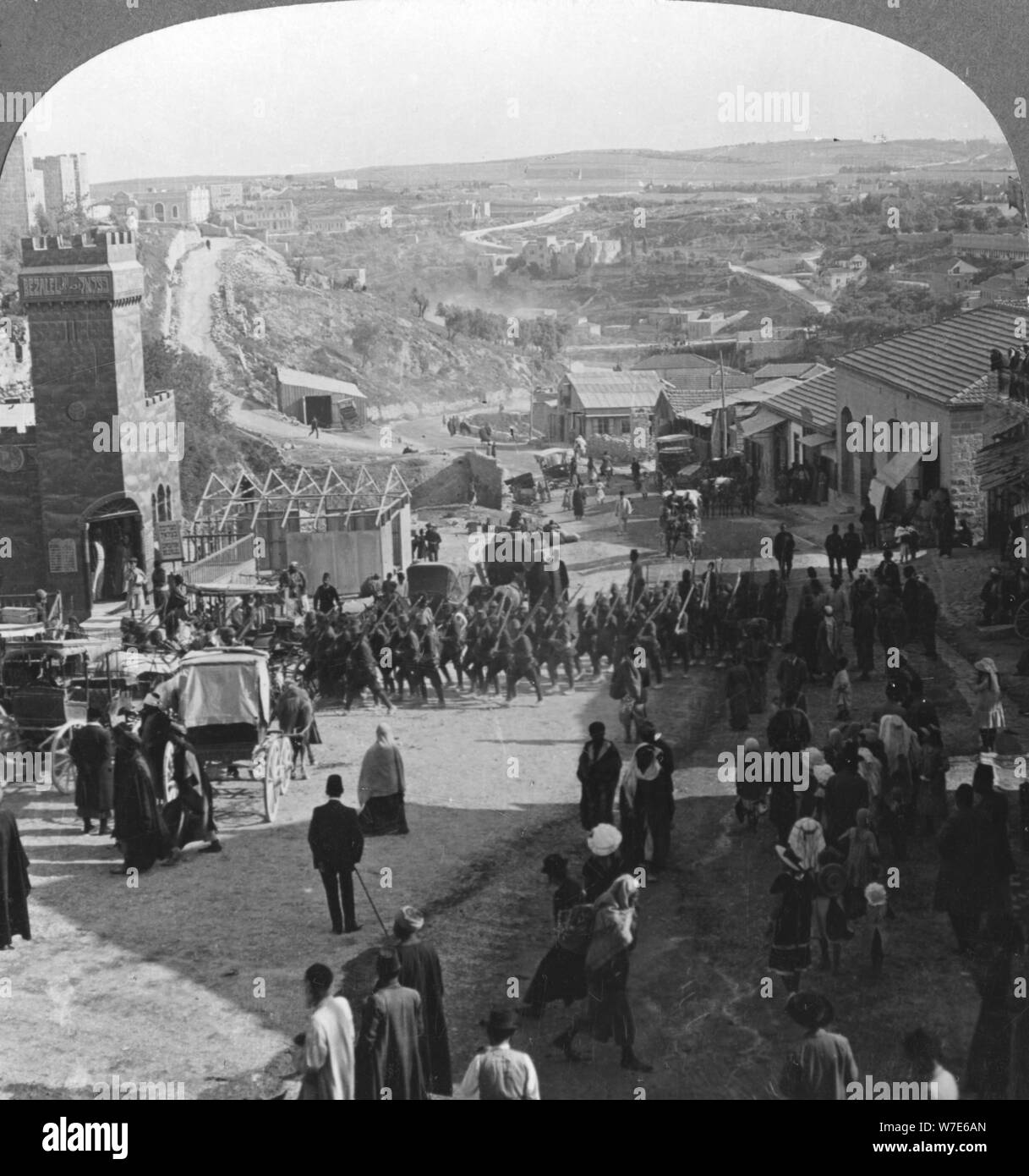 Erfassung von Jerusalem, Palästina, Weltkrieg I, c 1917 - c 1918. Artist: Realistische Reisen Verlage Stockfoto