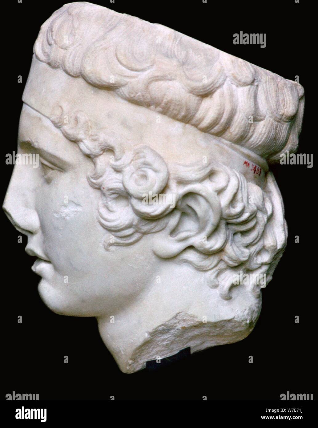 Leiter der Diadumenos, 5. Jahrhundert v. Chr.. Artist: Unbekannt Stockfoto